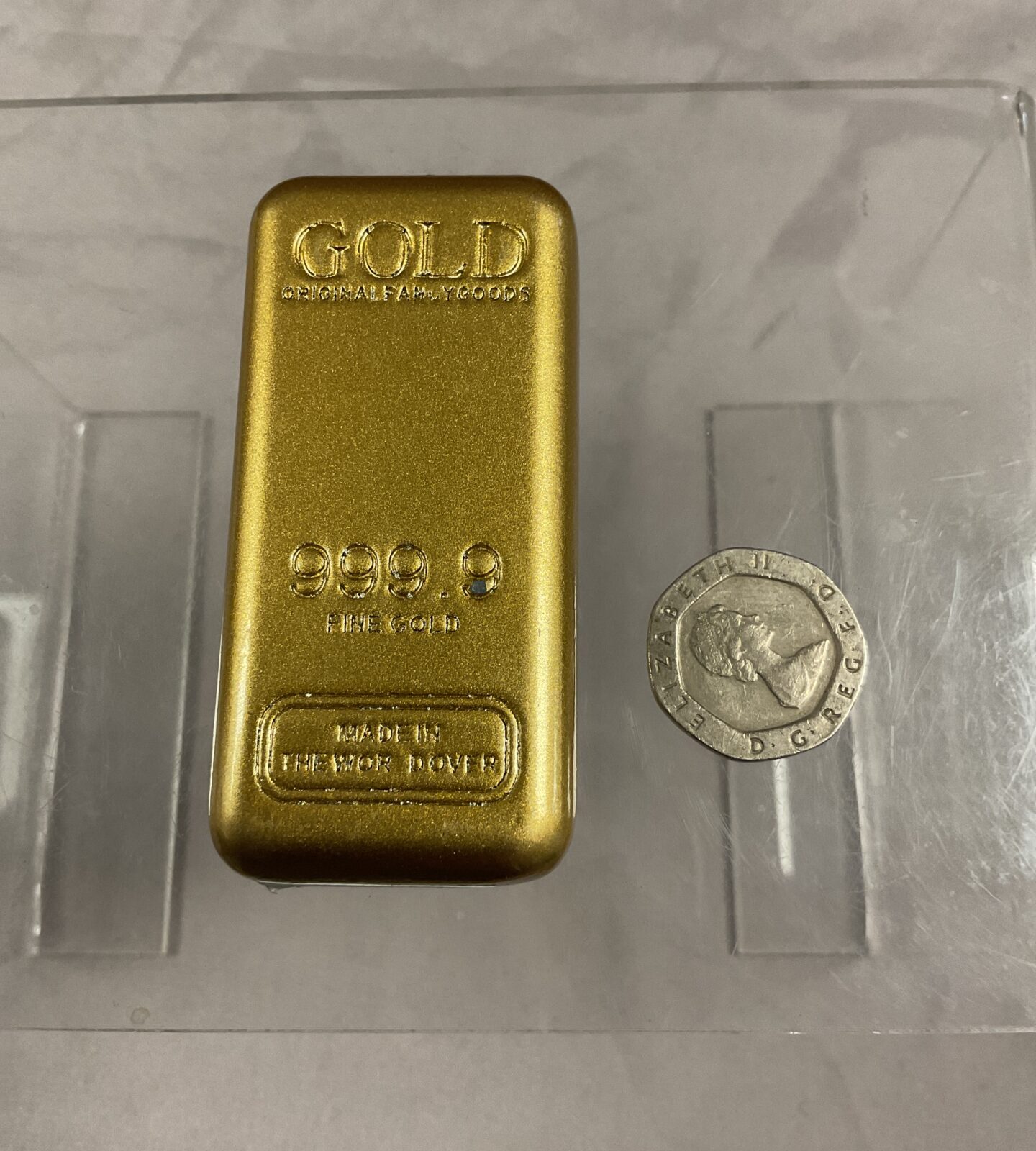 Replica Chinese gold ingot paperweight