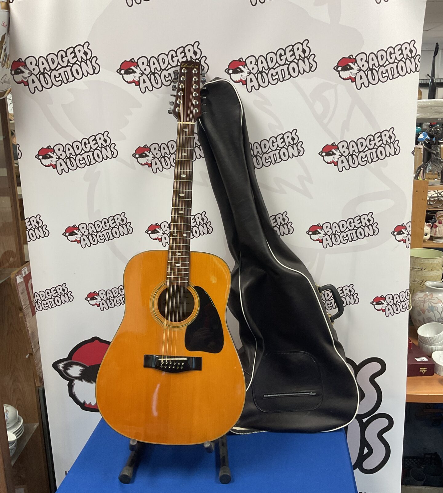 Kimbara model 7/v 12 string acoustic guitar