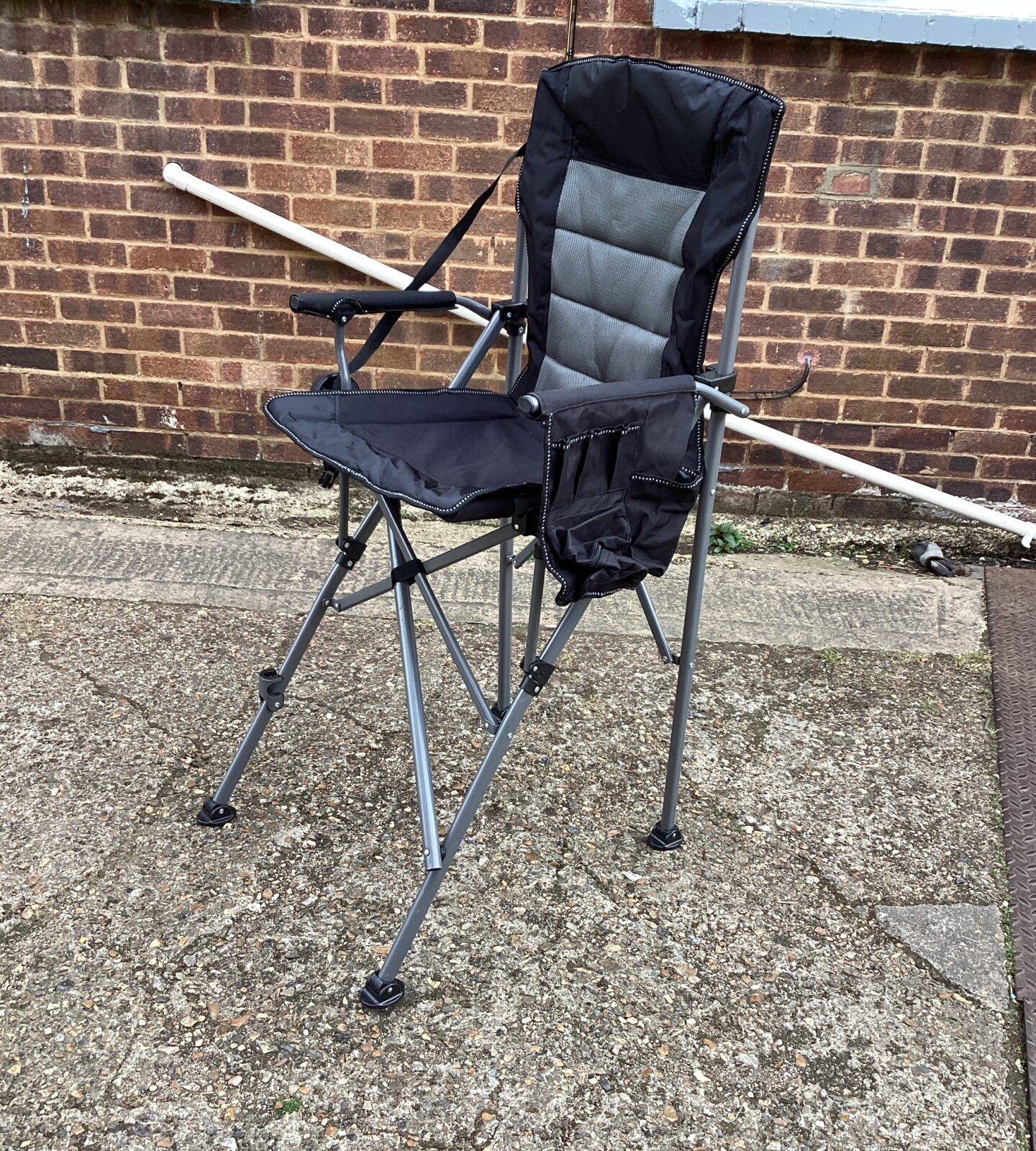 Tall folding camping chair