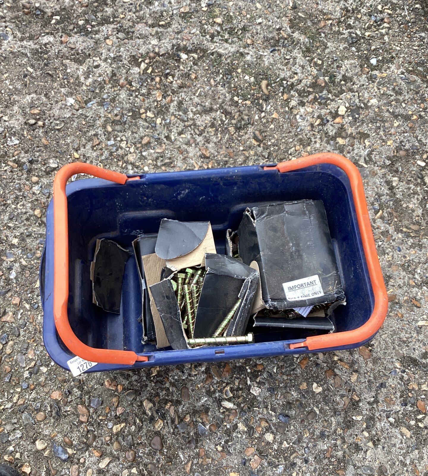 Box anchor bolts