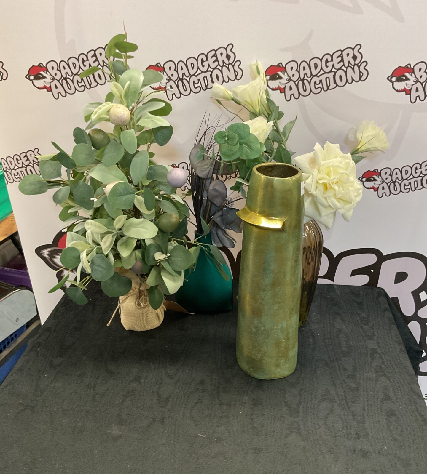 Selection of decorative artificial plants
