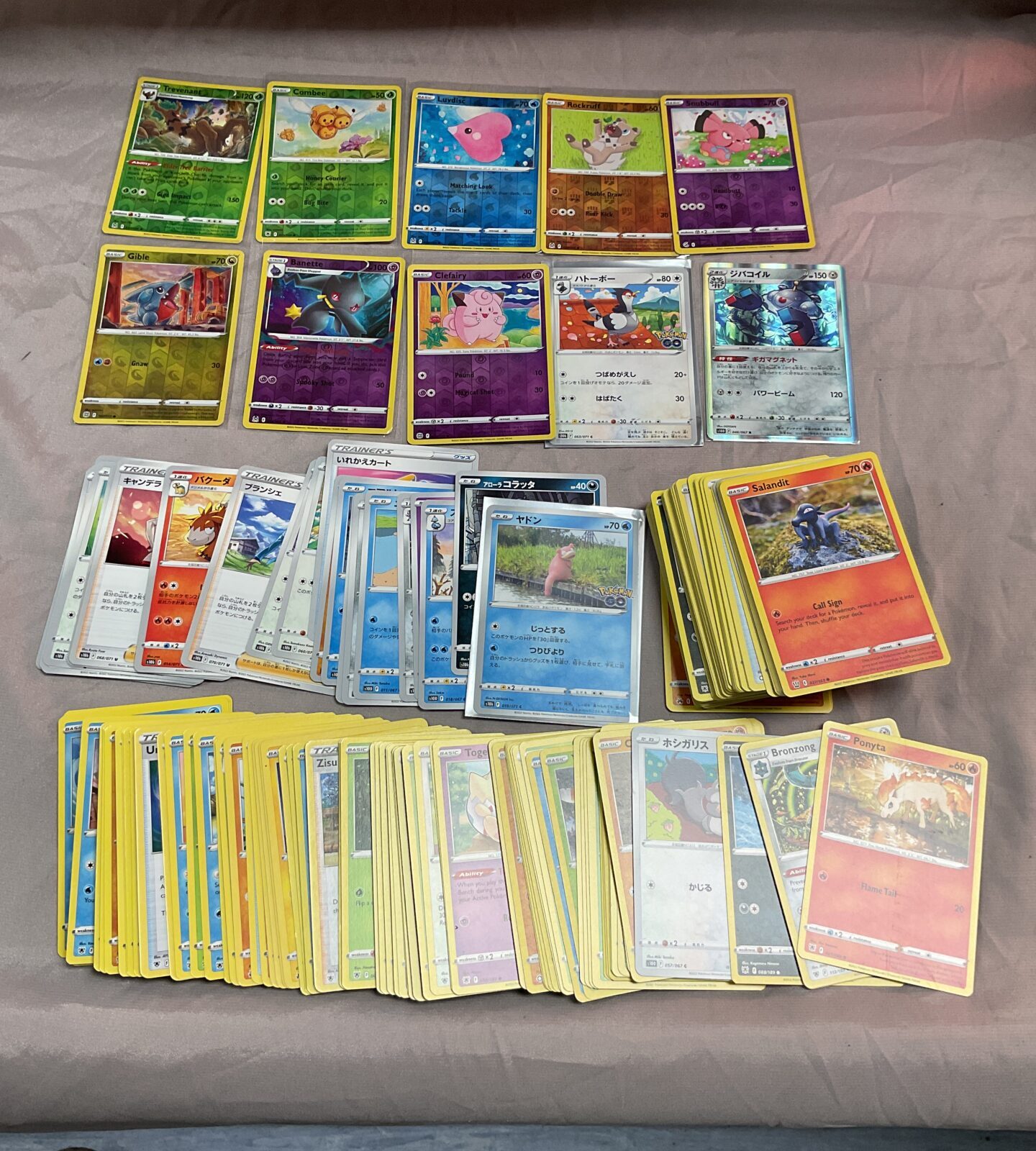 Large collection of Pokemon cards