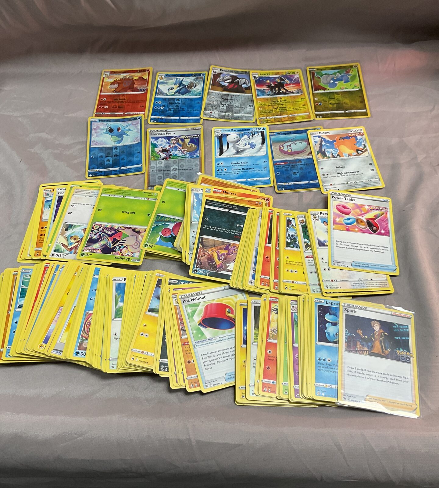 Large collection of Pokemon cards
