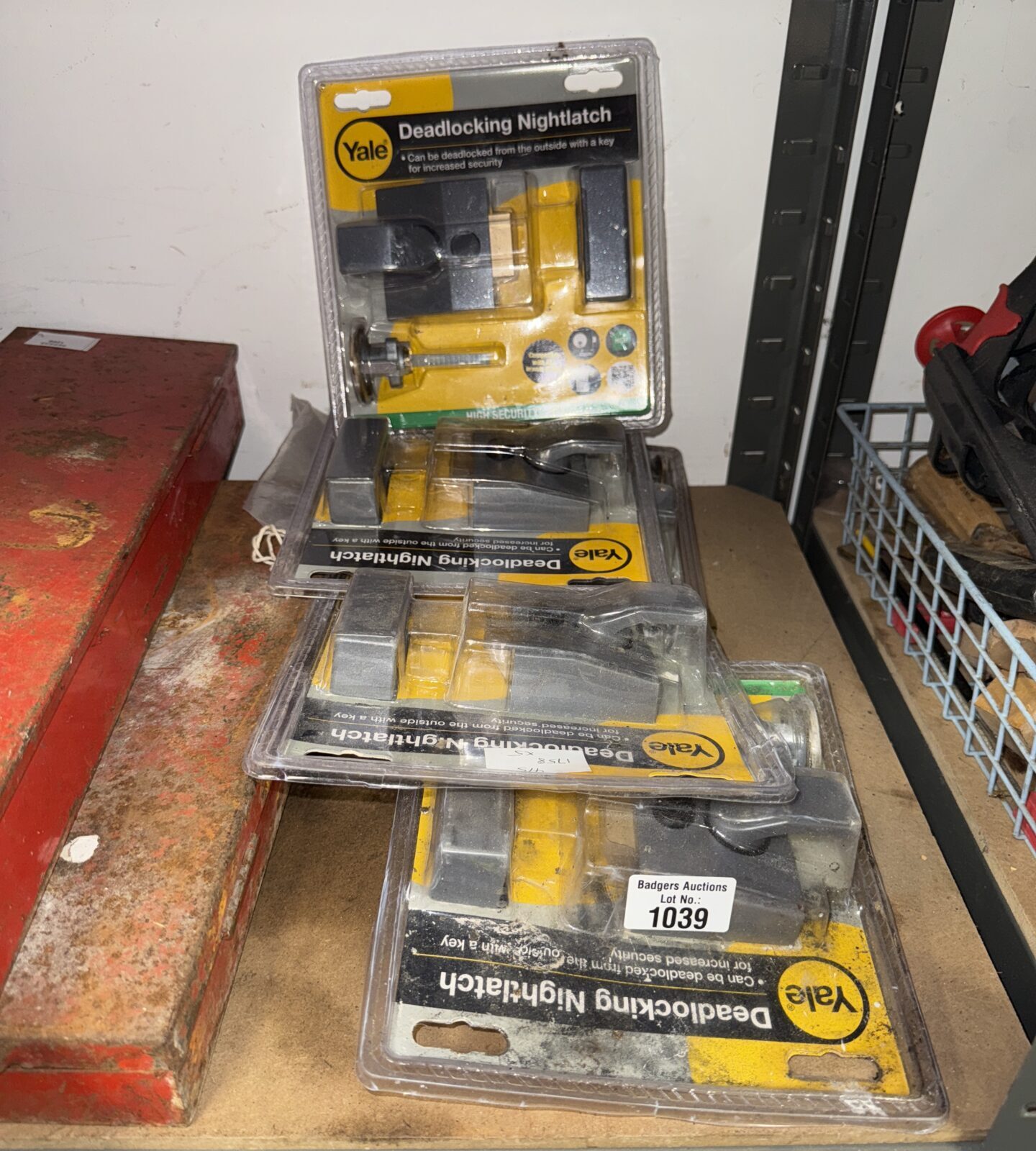 Five Yale deadlocking night latches