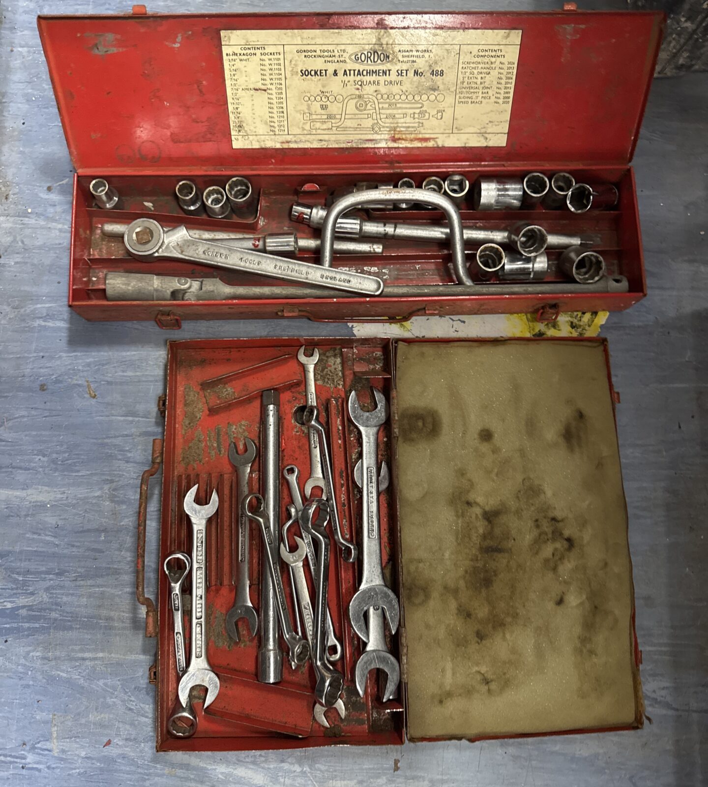 Selection of spanners & sockets