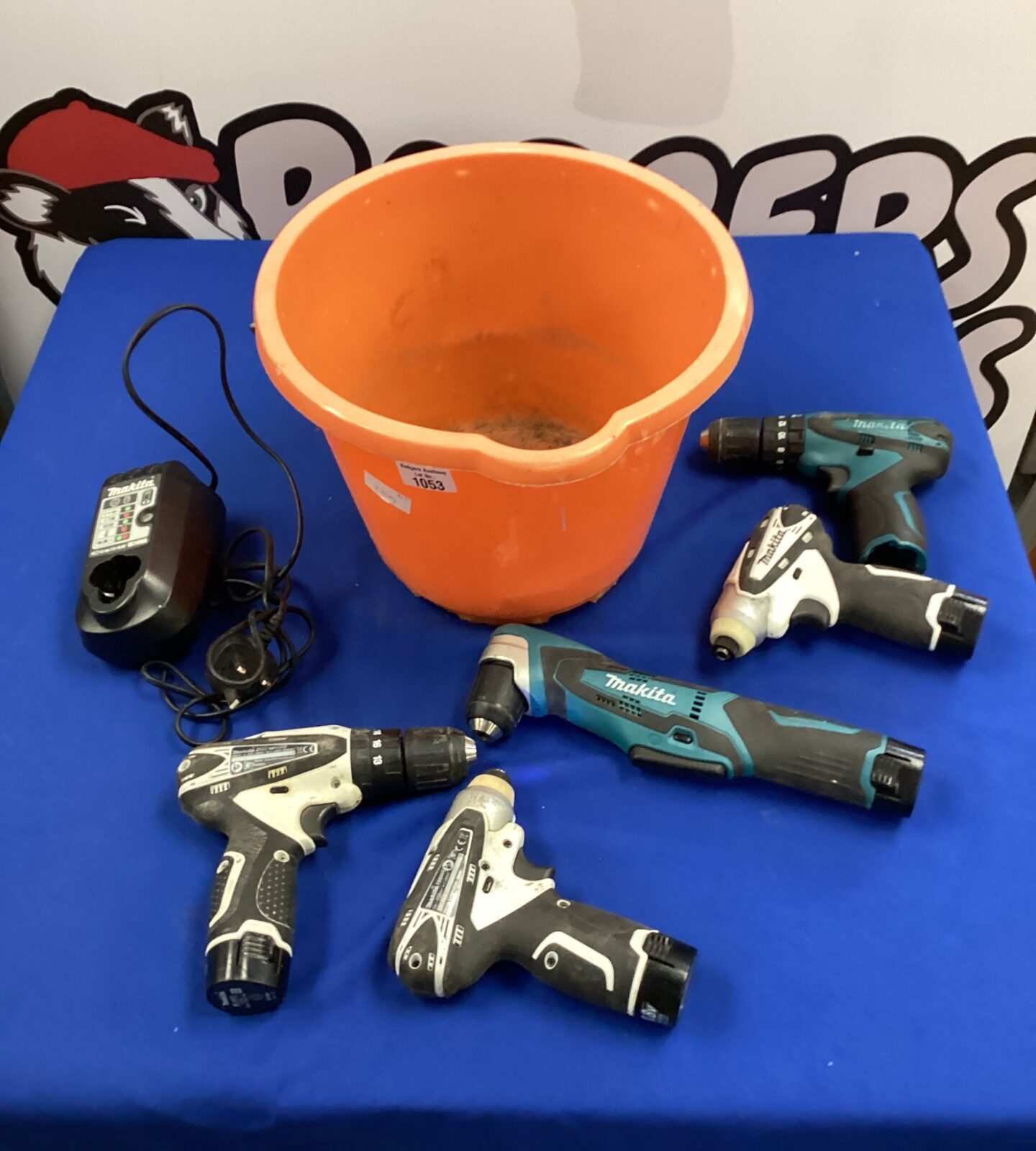 Bucket of makita power tools tested & working