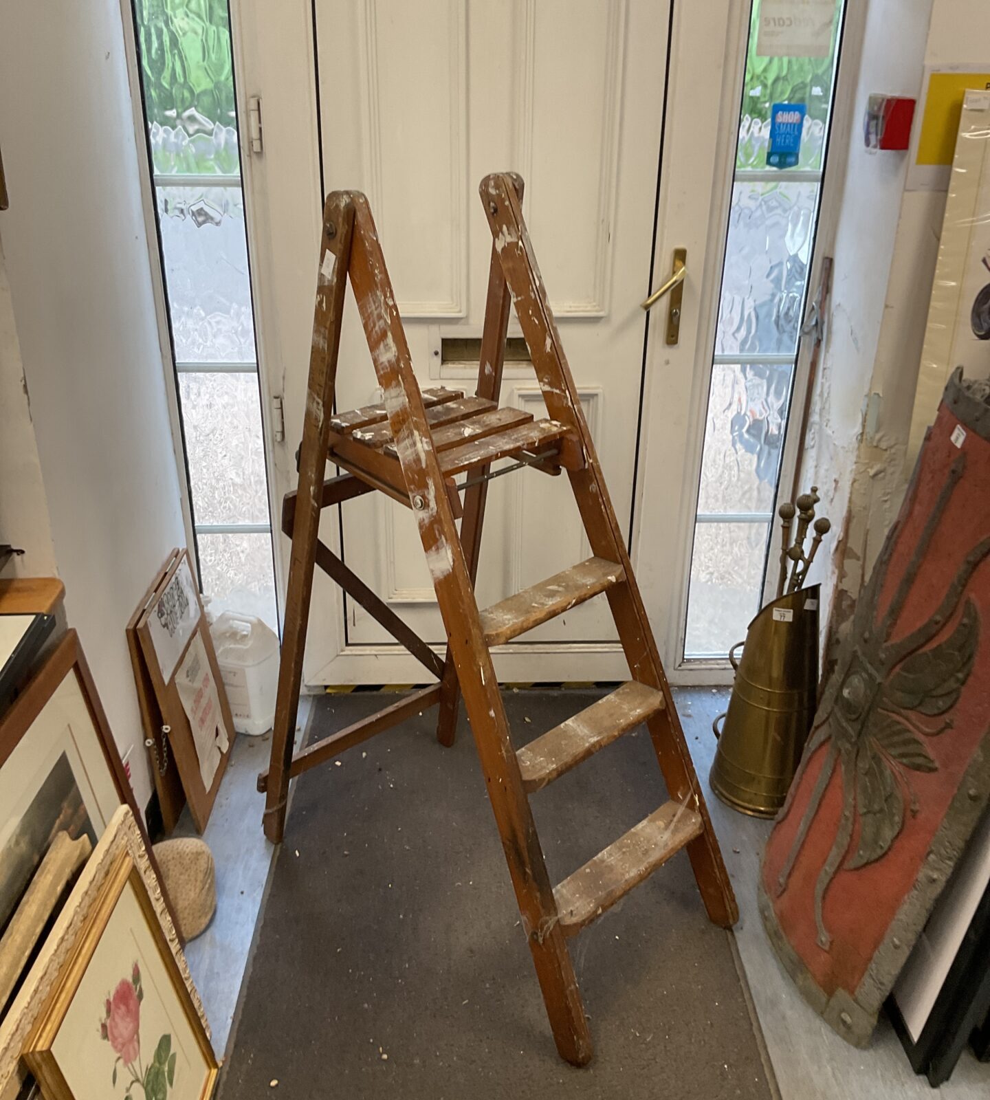 Vintage  Drew’s patent Wooden ladder