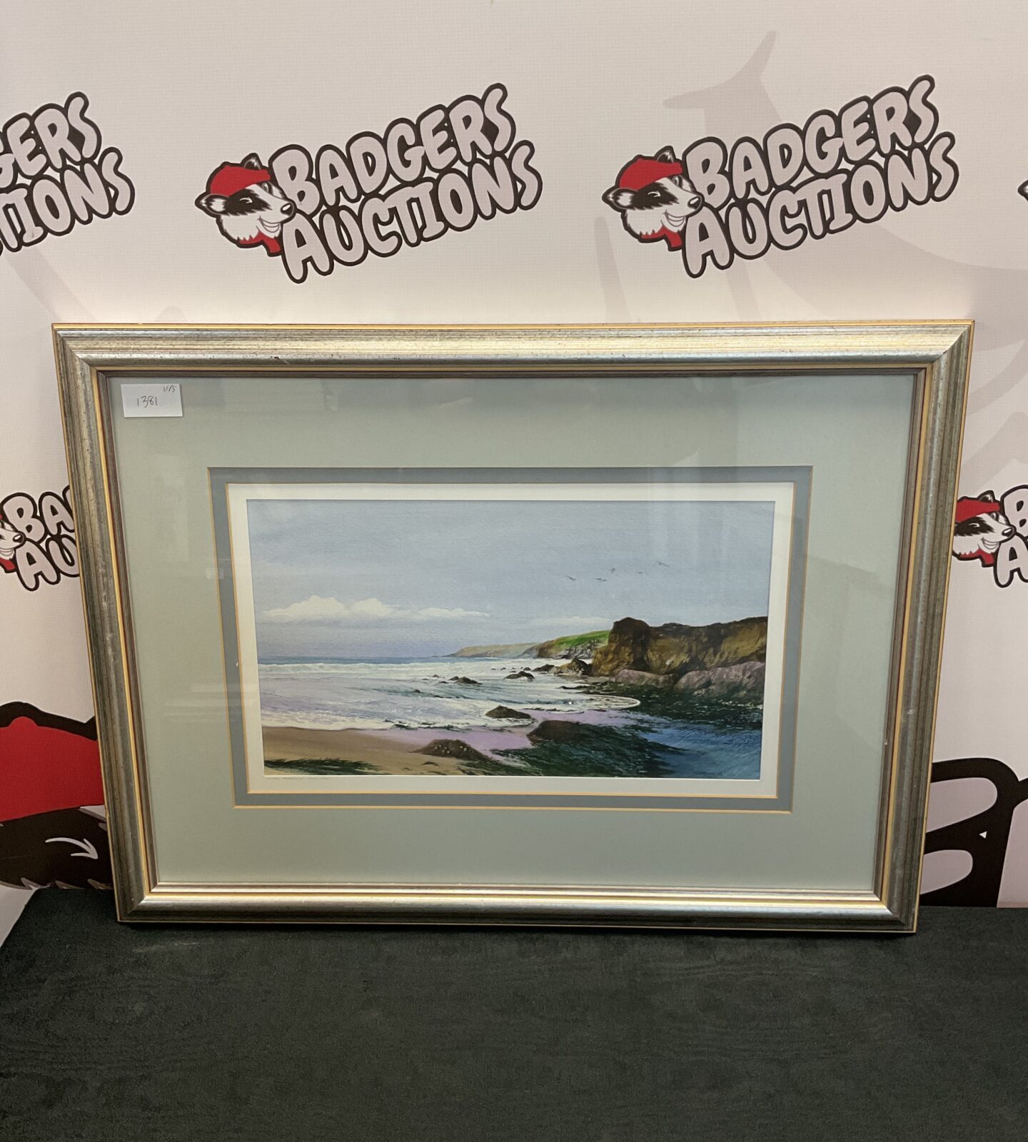 neil s hopkins watercolour mixed method artwork of breaking waves