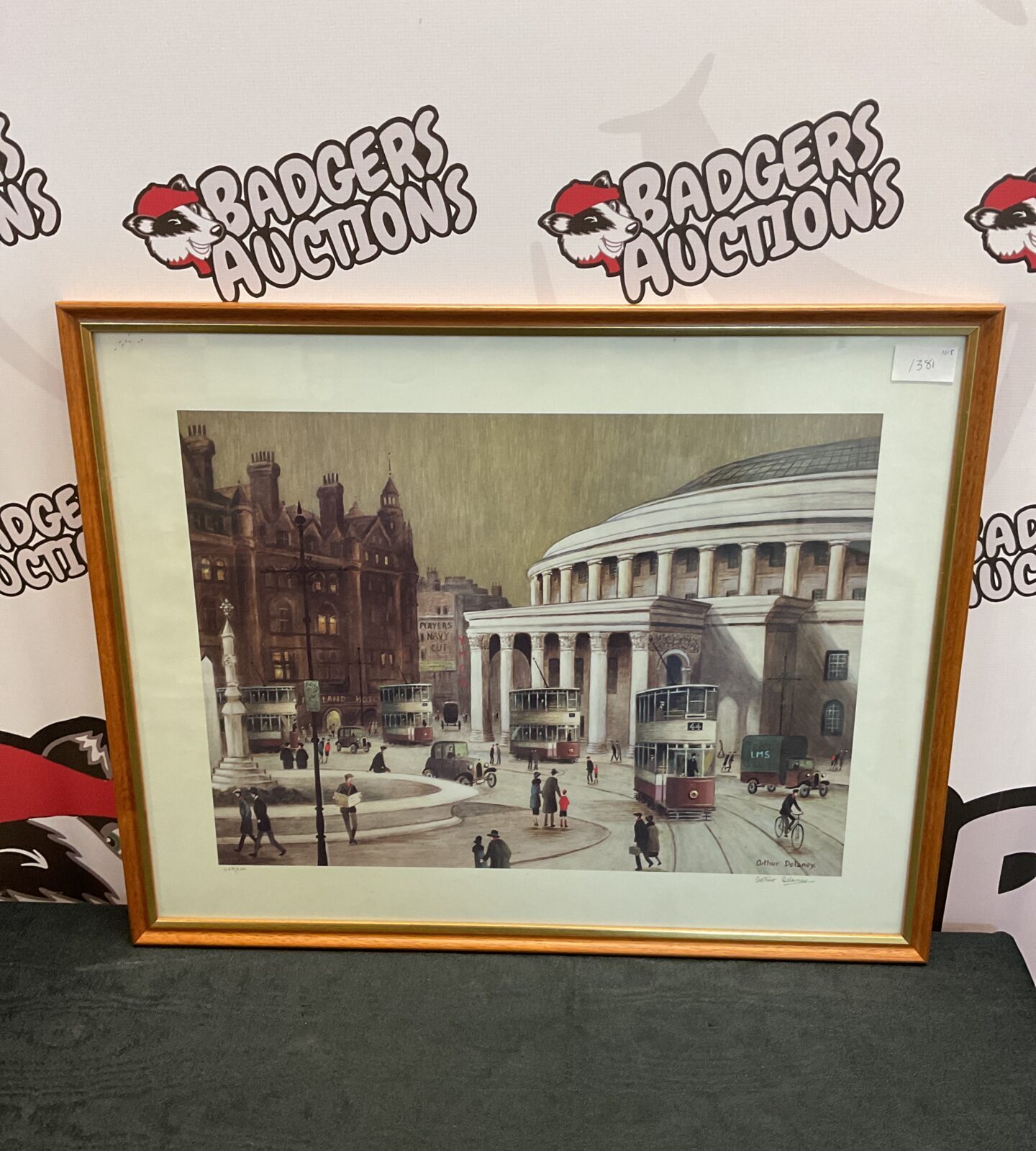 arthur delaney singed ltd ed print of the albert hall london