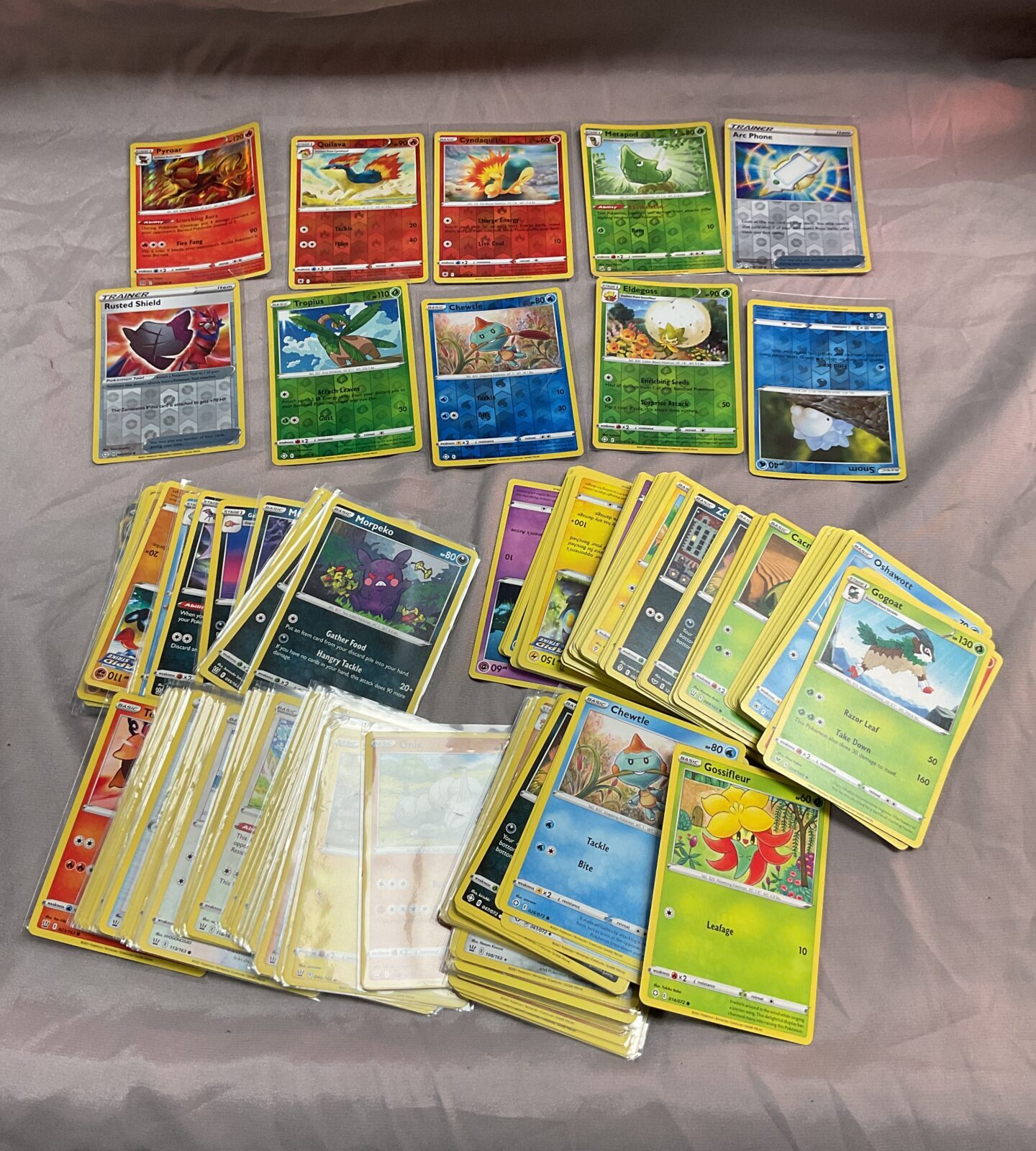 Large collection of Pokemon cards