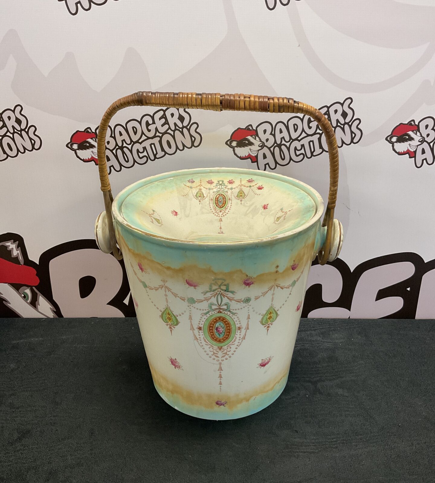 Victorian crown devon ceramic slop bucket