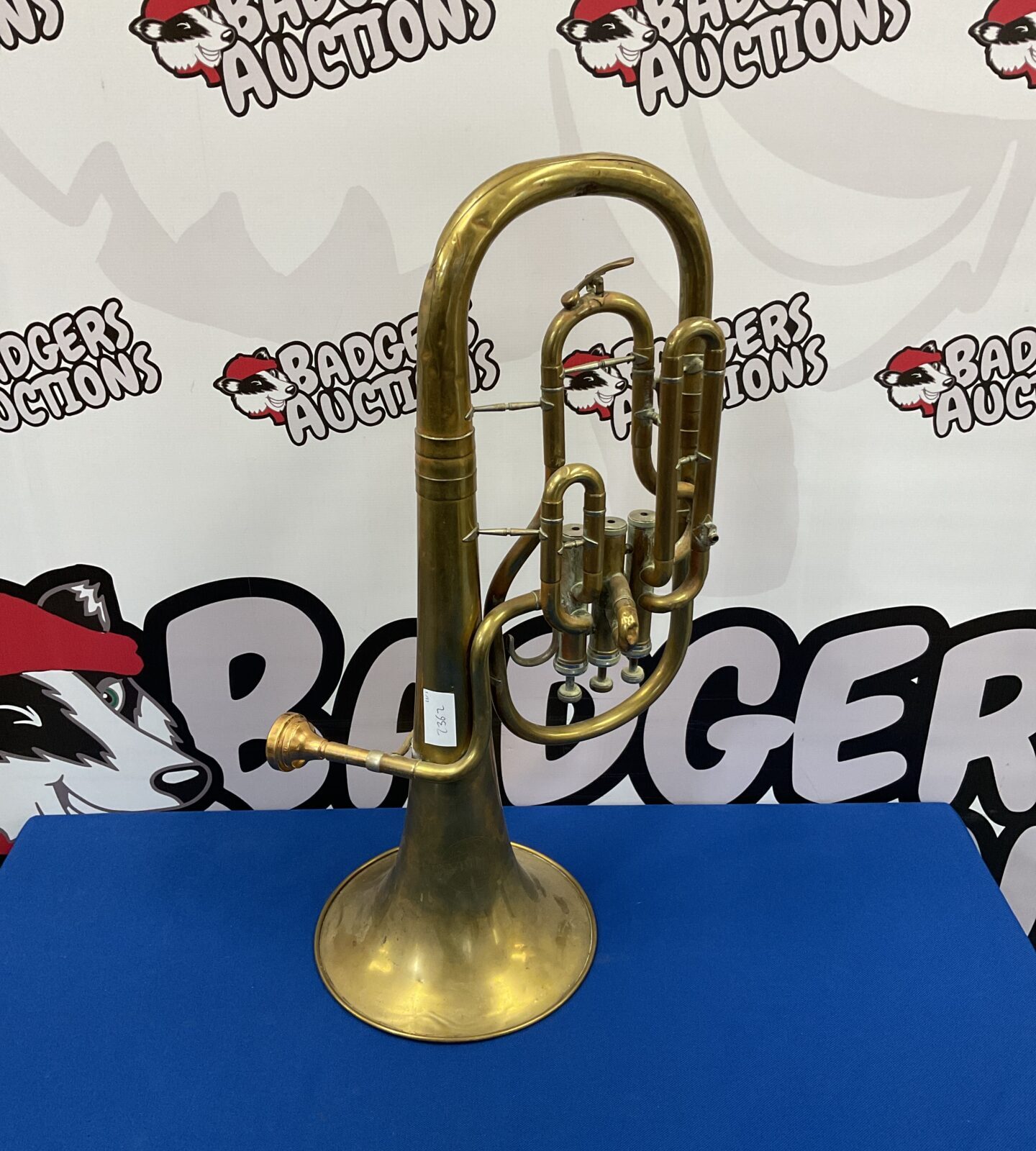 Weltkiang brass tenor horn with mouthpiece