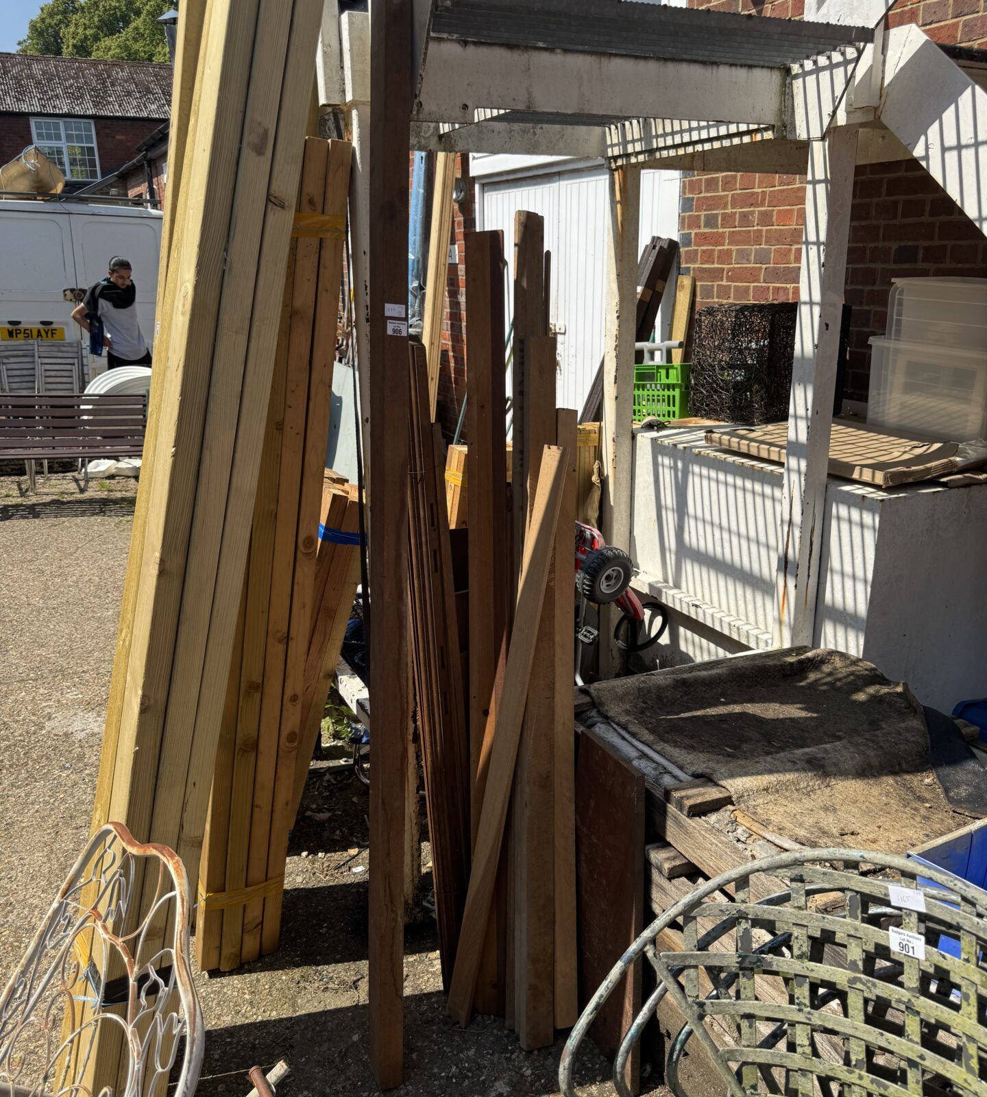 Bundle of assorted timber lengths