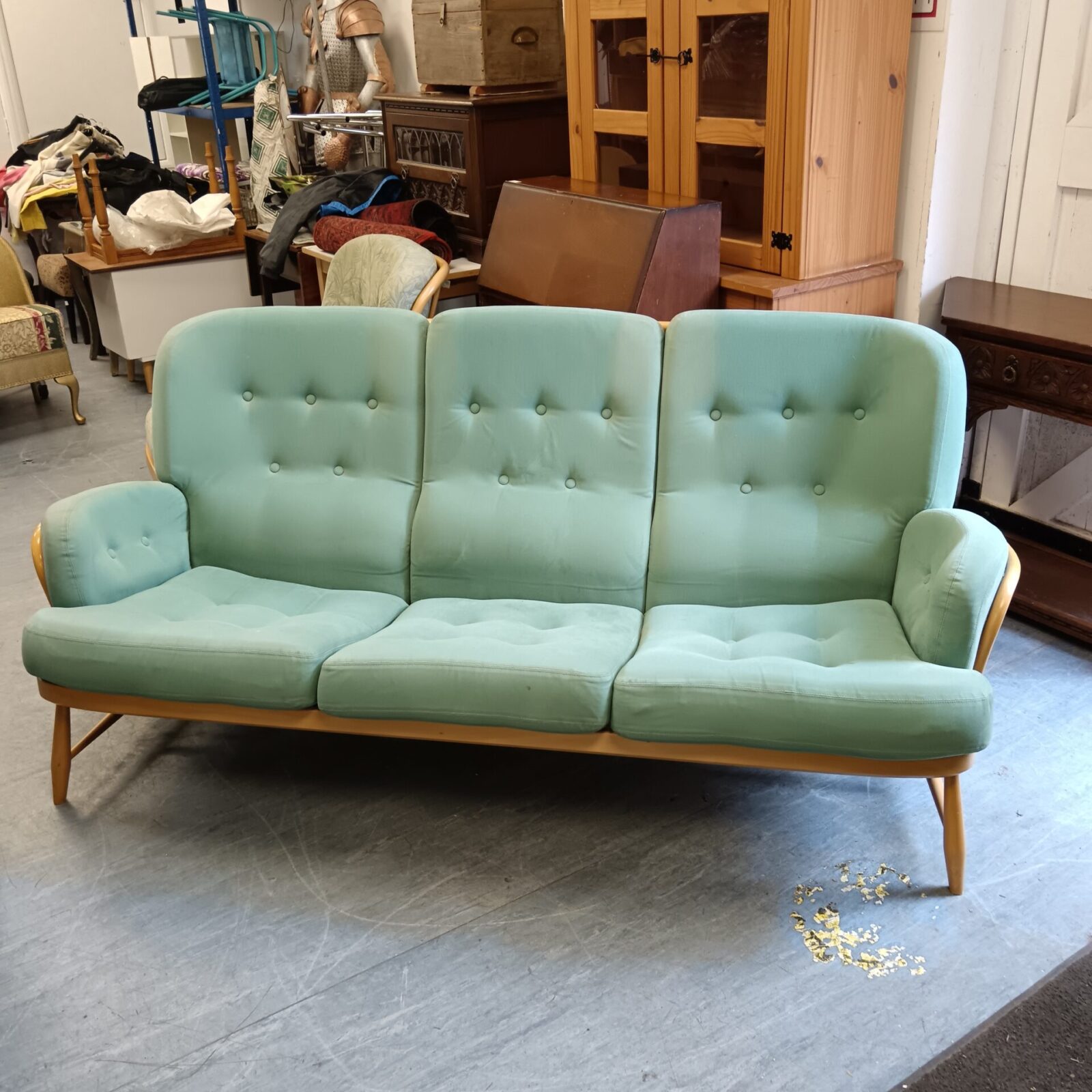 Ercol elm three seater sofa