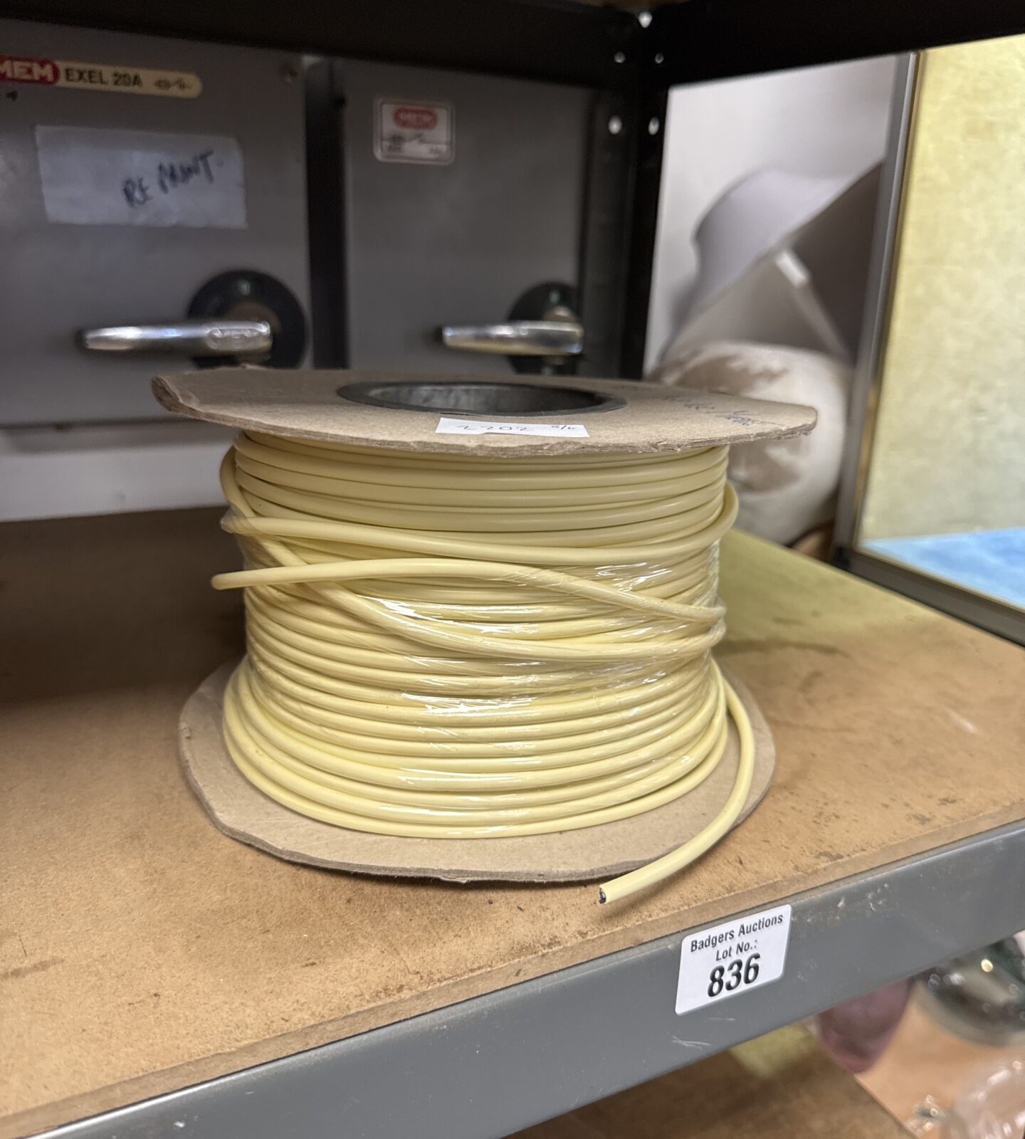 Part used reel of telephone cable