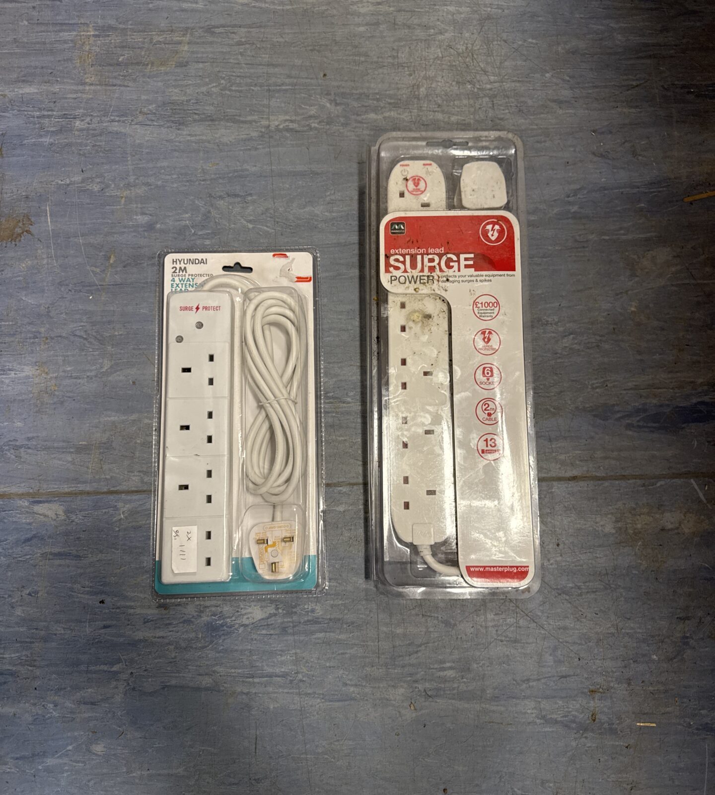 Two new plug extension leads
