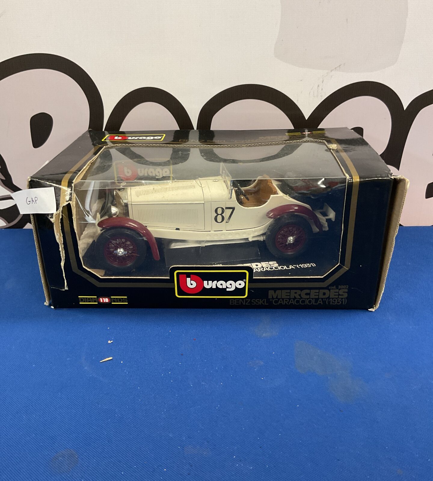 Blxed Burago 1931 Mercedes Benz sskl caracciola diecast model