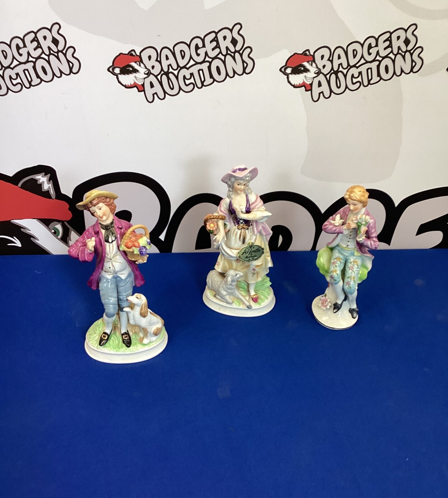 Three Alfretto Porcelain Figurines