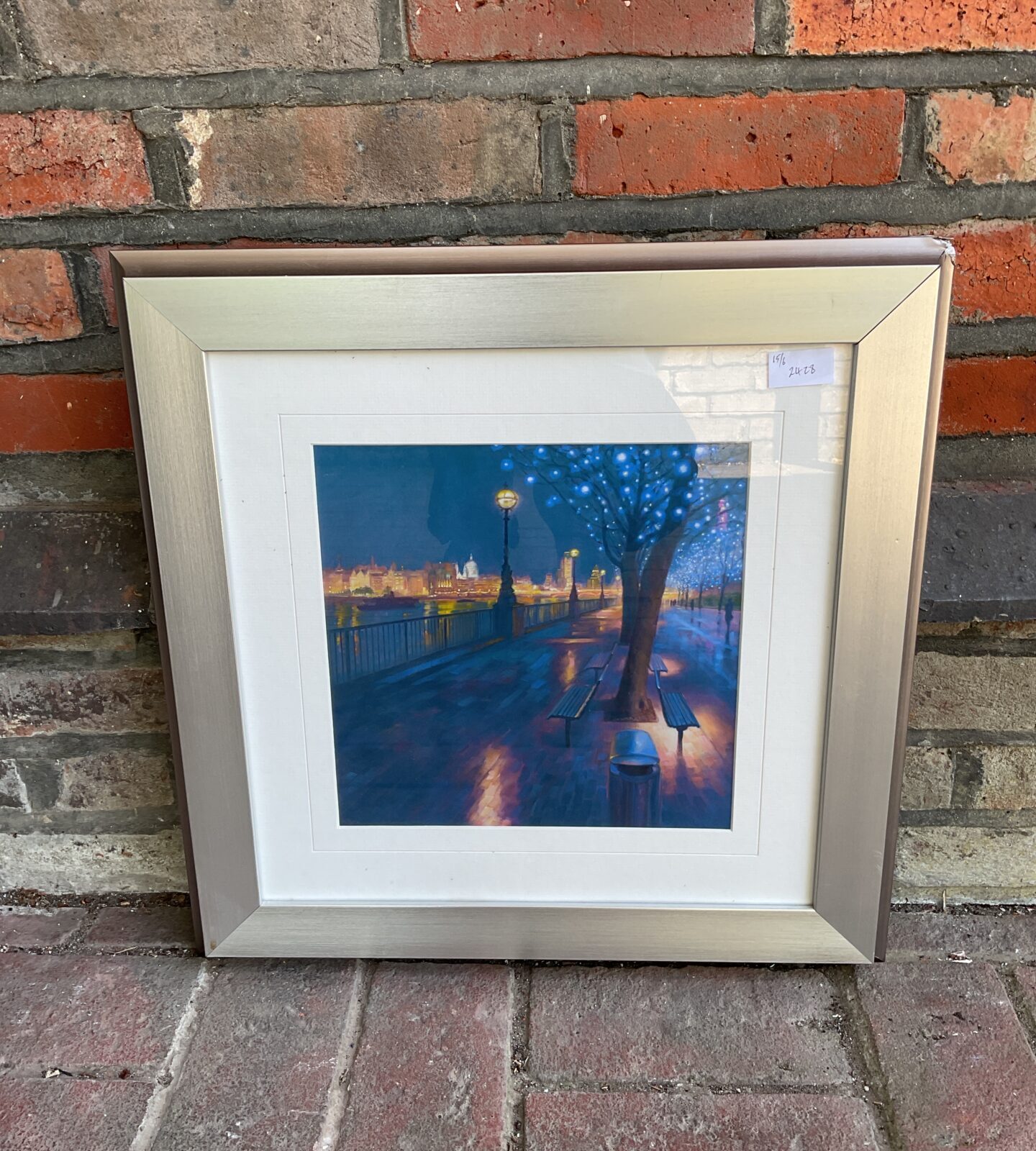 Mark Harrison framed print titled “winter walk, kings reach”