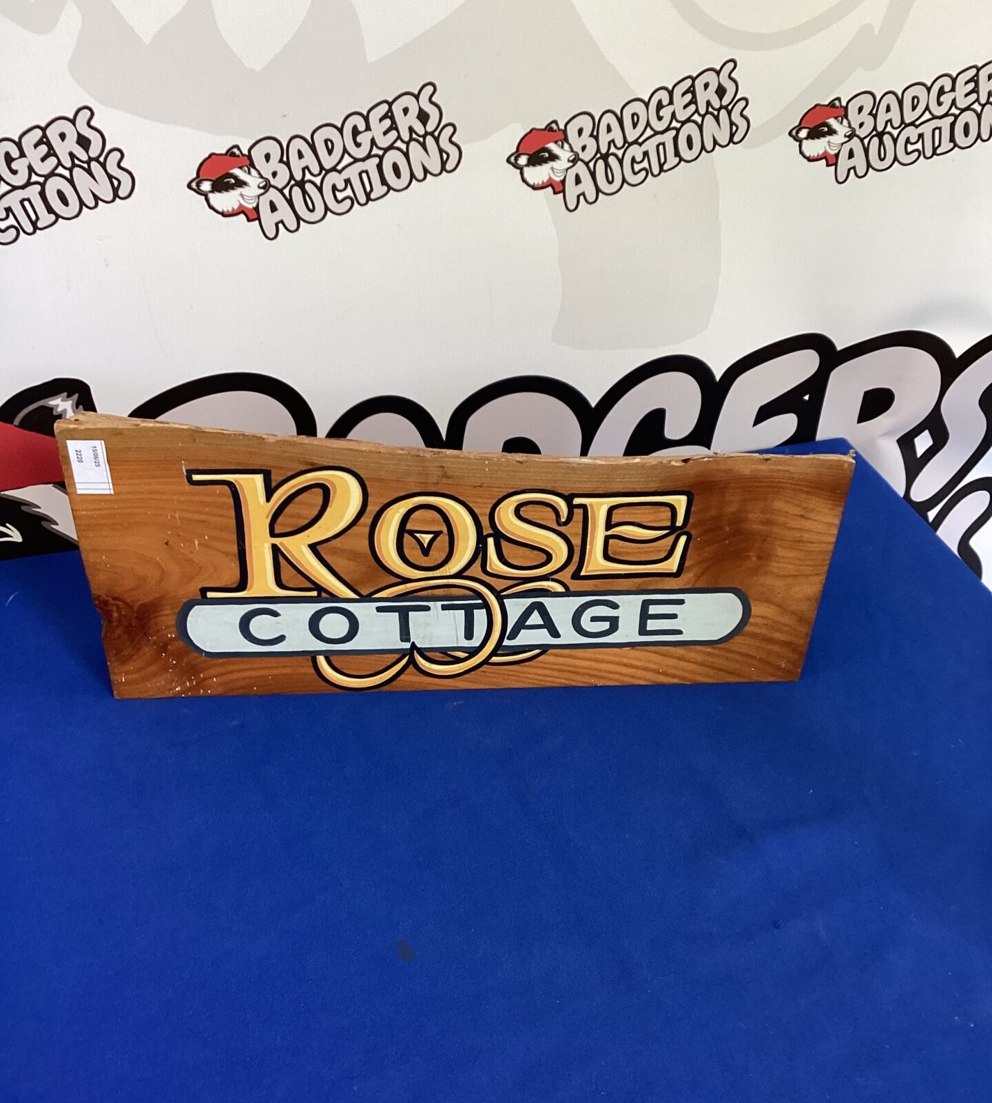 Wooden Rose Cottage Sign