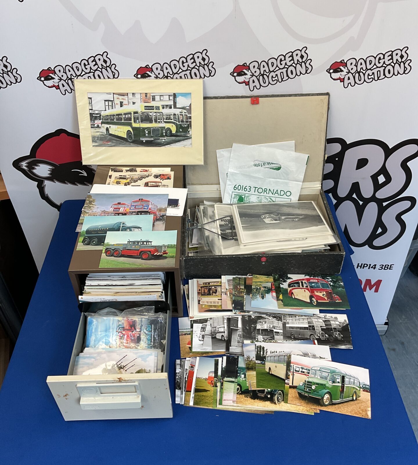 Collection of photographs & postcards of classic car’s & coaches