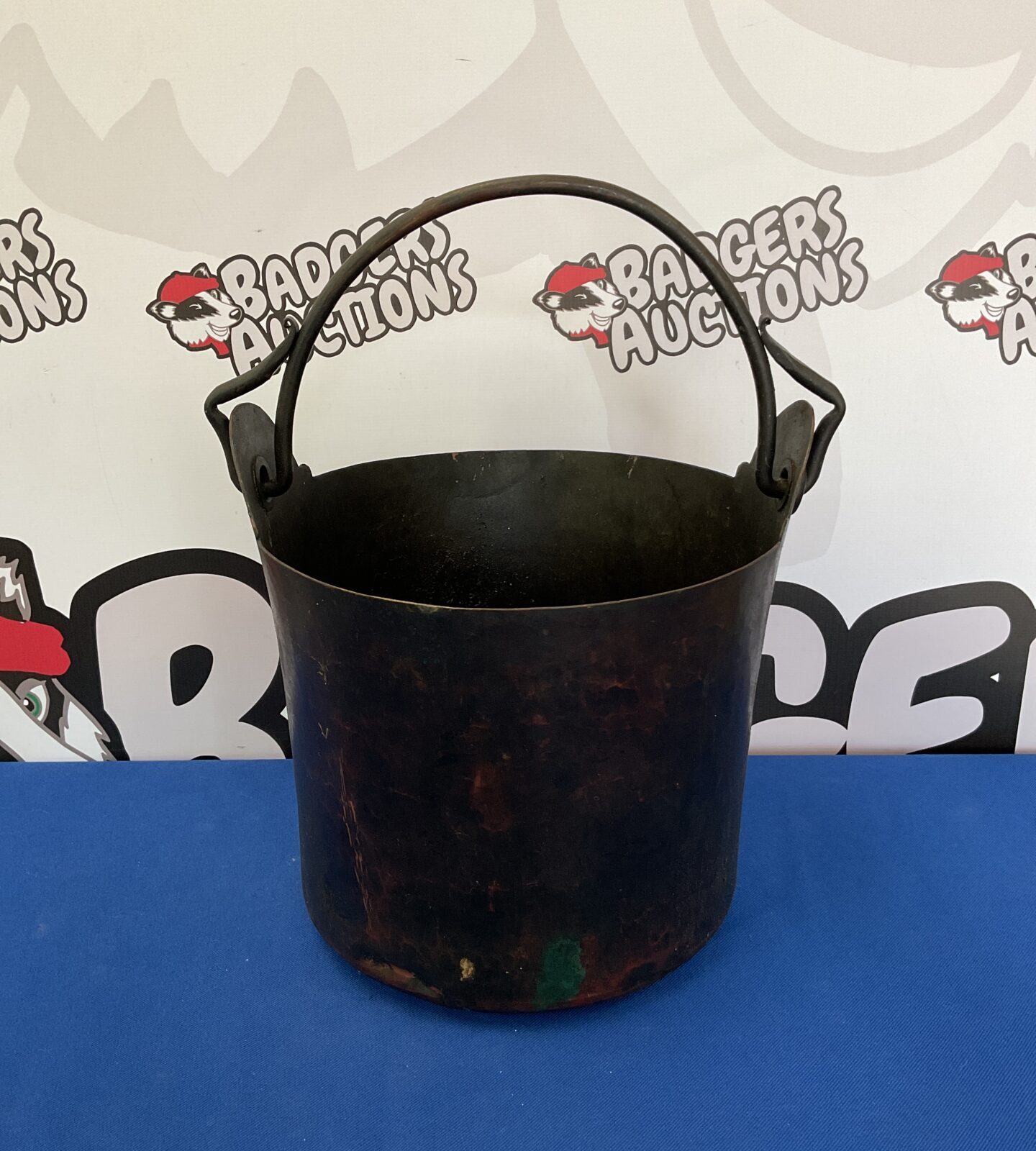 Antique copper bucket