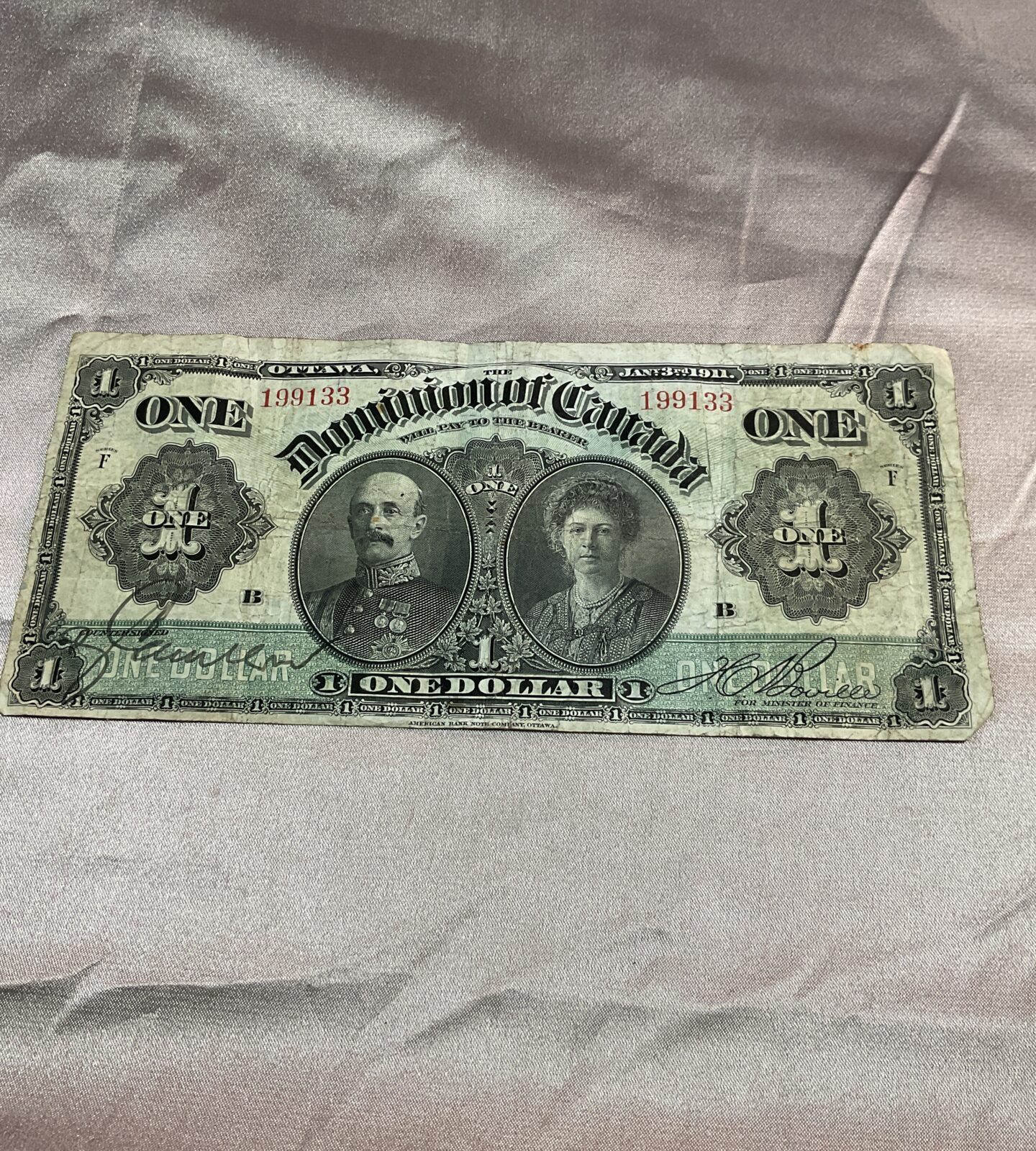 Dominion of Canada one dollar note