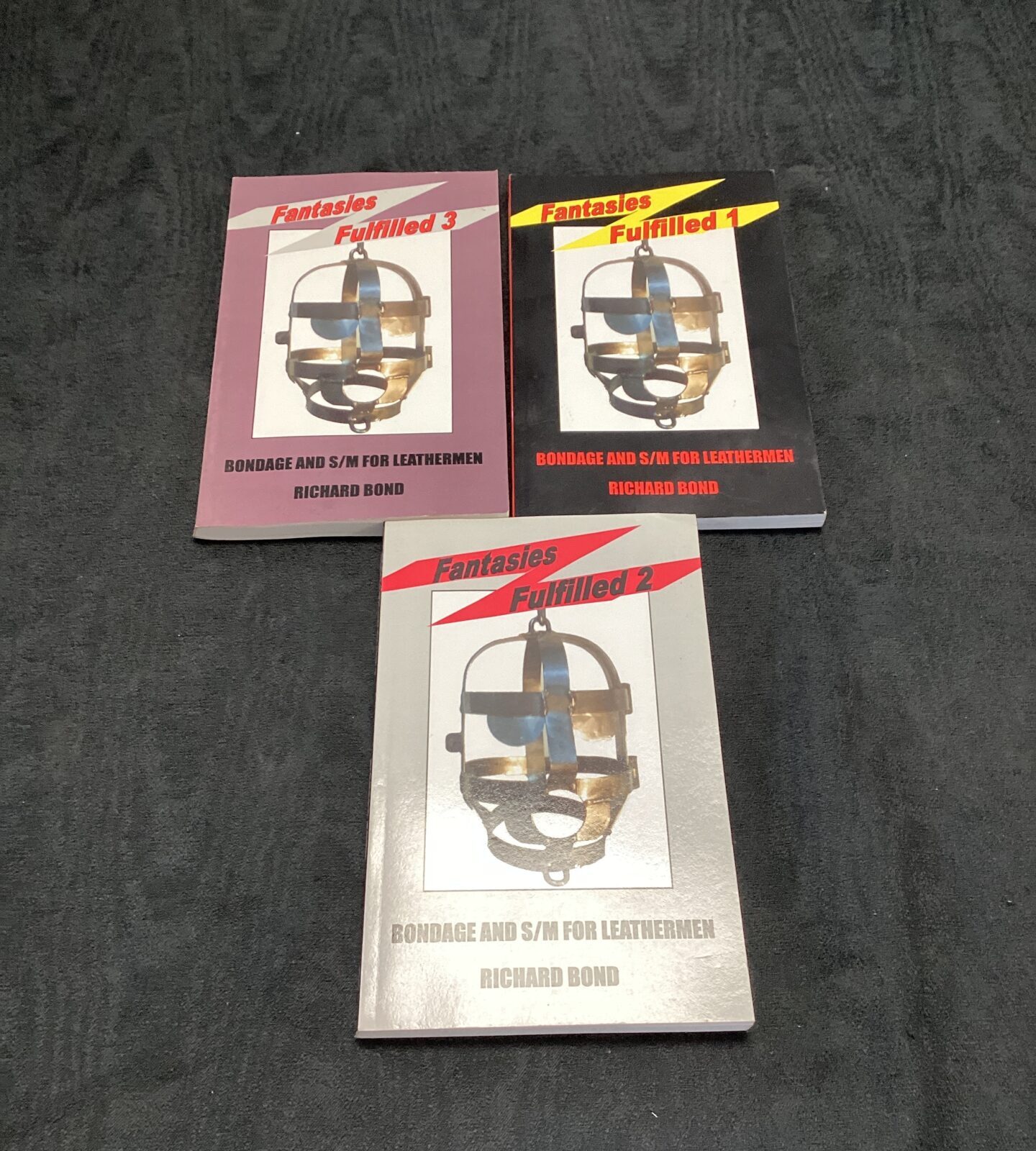 Three volumes of fantasies fulfilled bondage & S/M for leatherman books