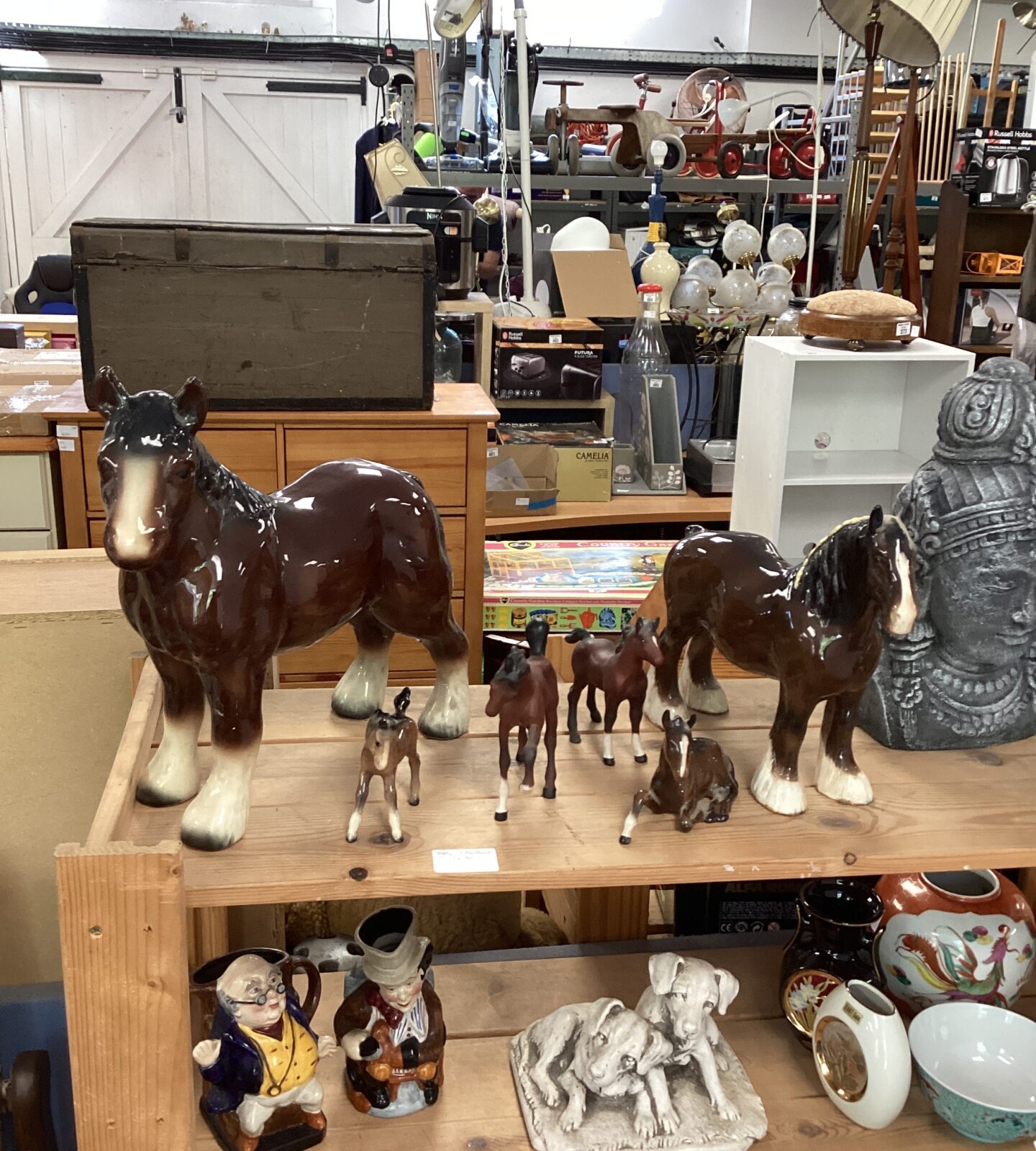 collection of porcelain Horses inc Beswick