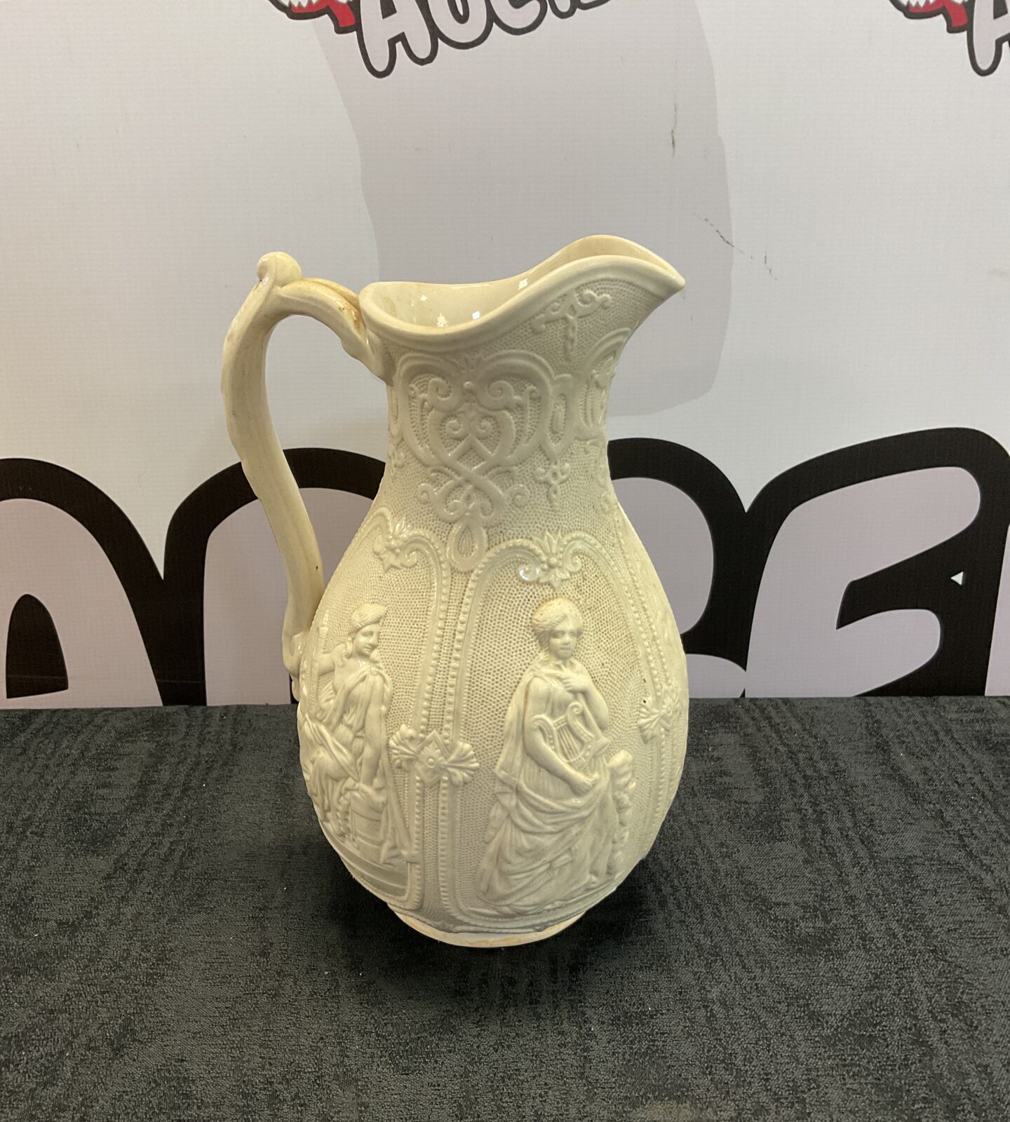 Victorian brownfield & son classical scene jug