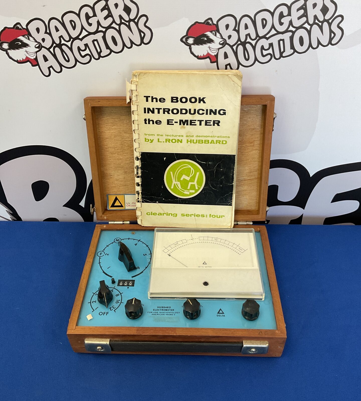 Vintage hubbard electrometer for use in scientology american mark v