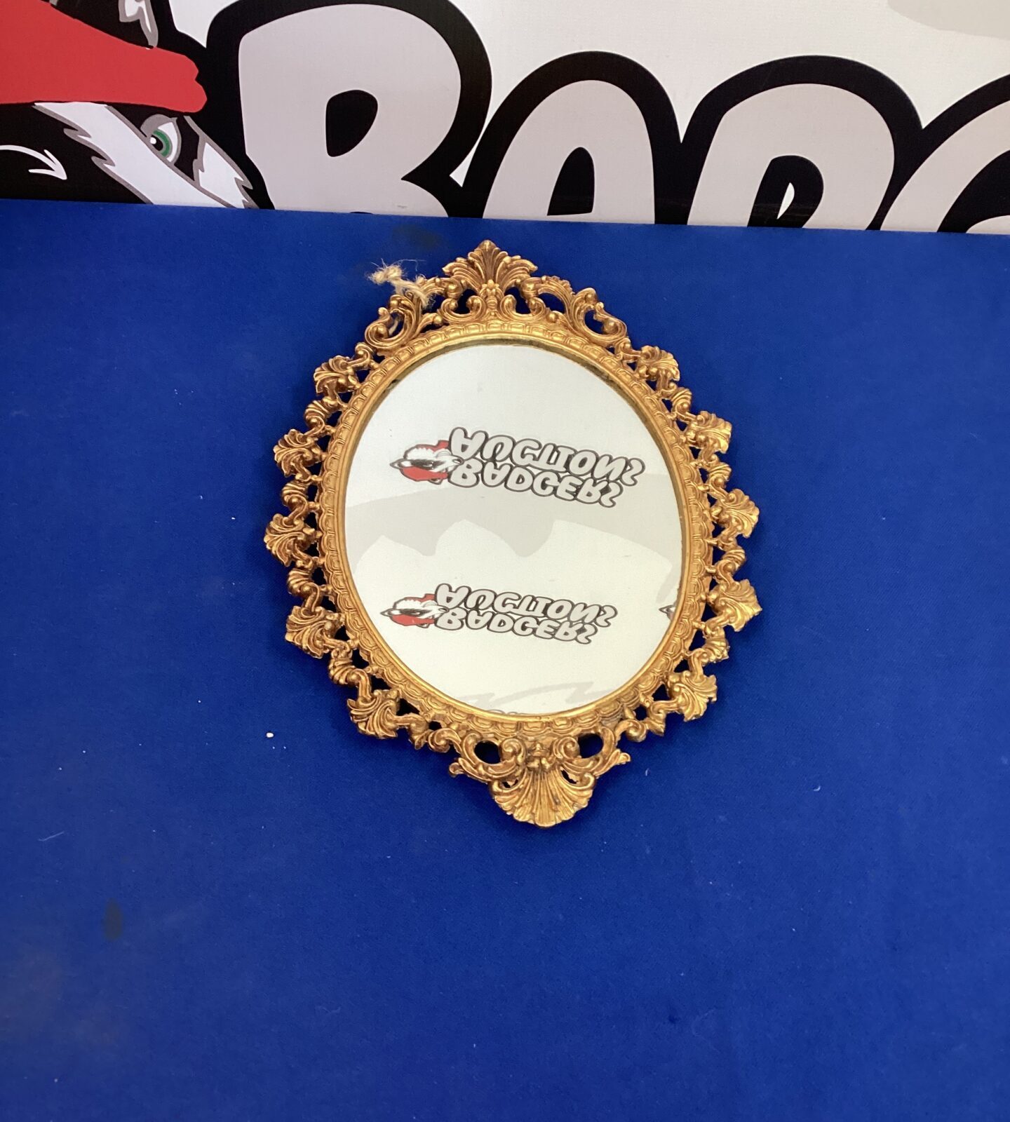 Vintage Gold framed Small mirror