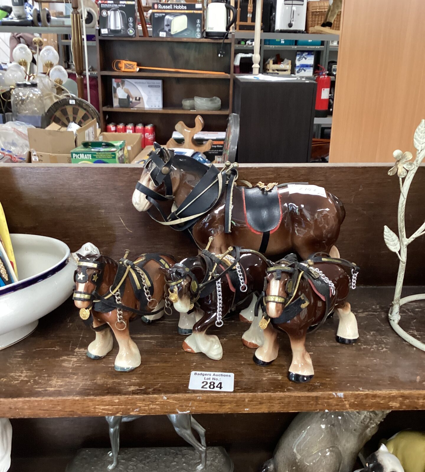 Selection of Porcelain Horses including Beswick