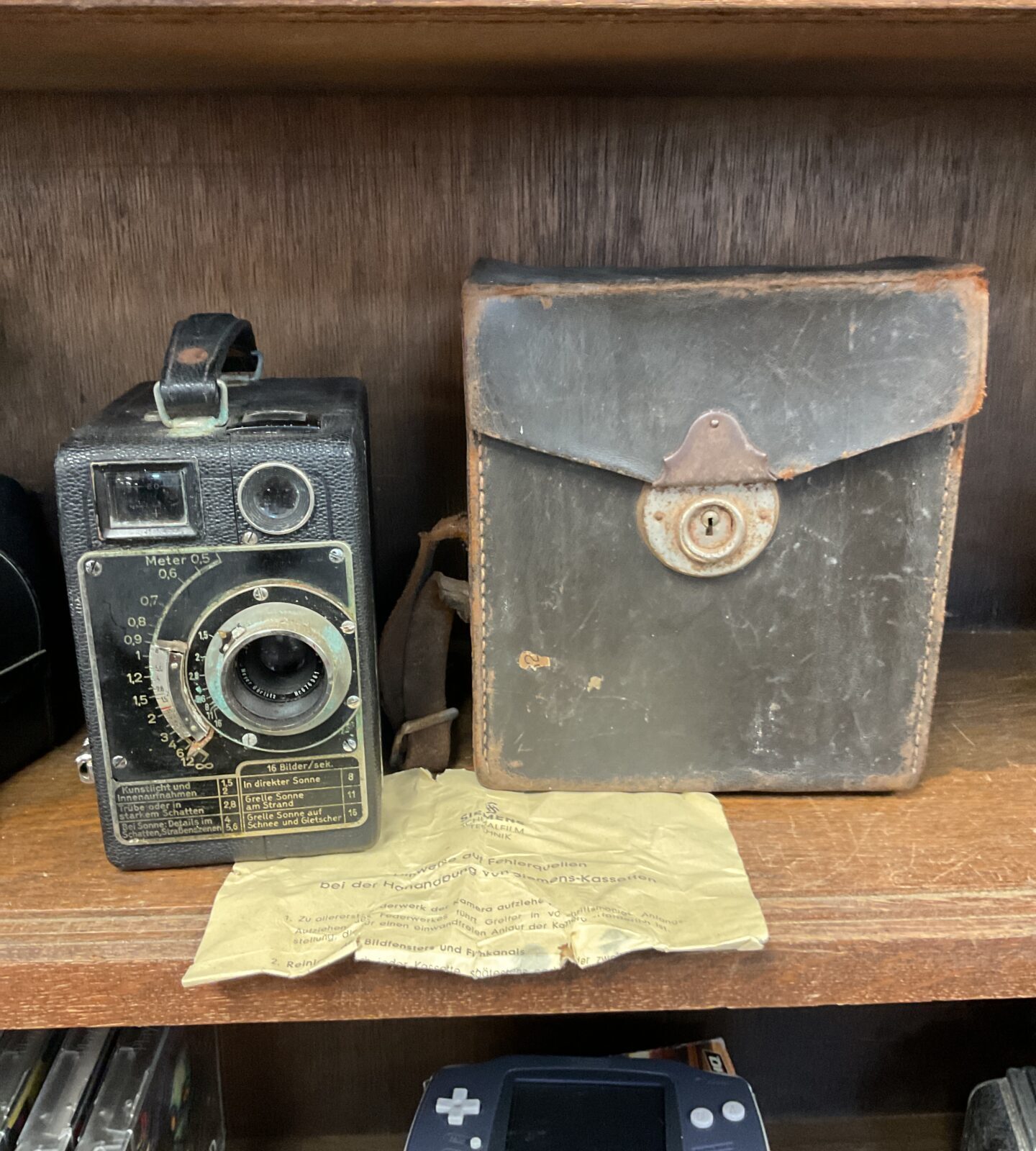 1930s siemens c 16mm film camera with case