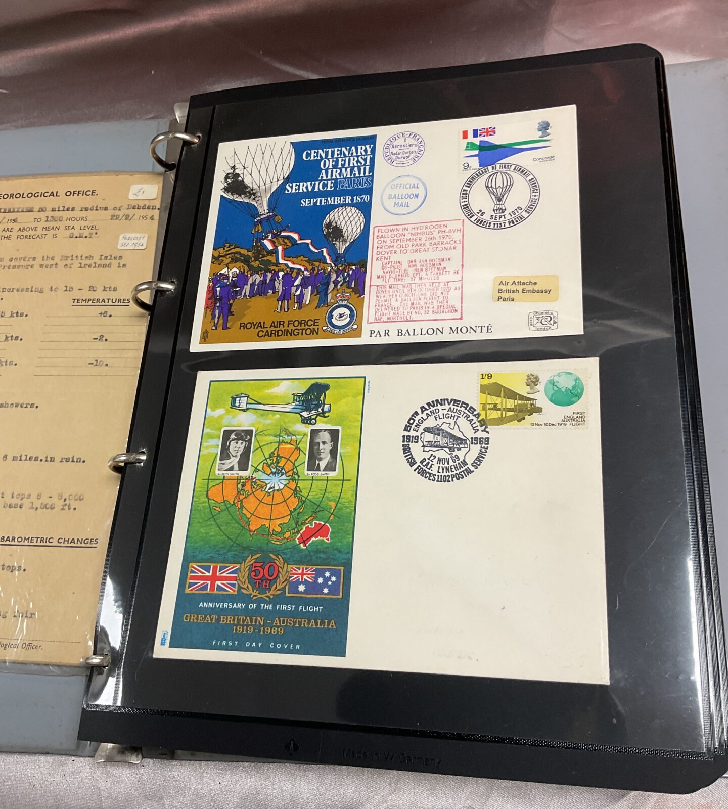 First day cover album 40+ raf covers