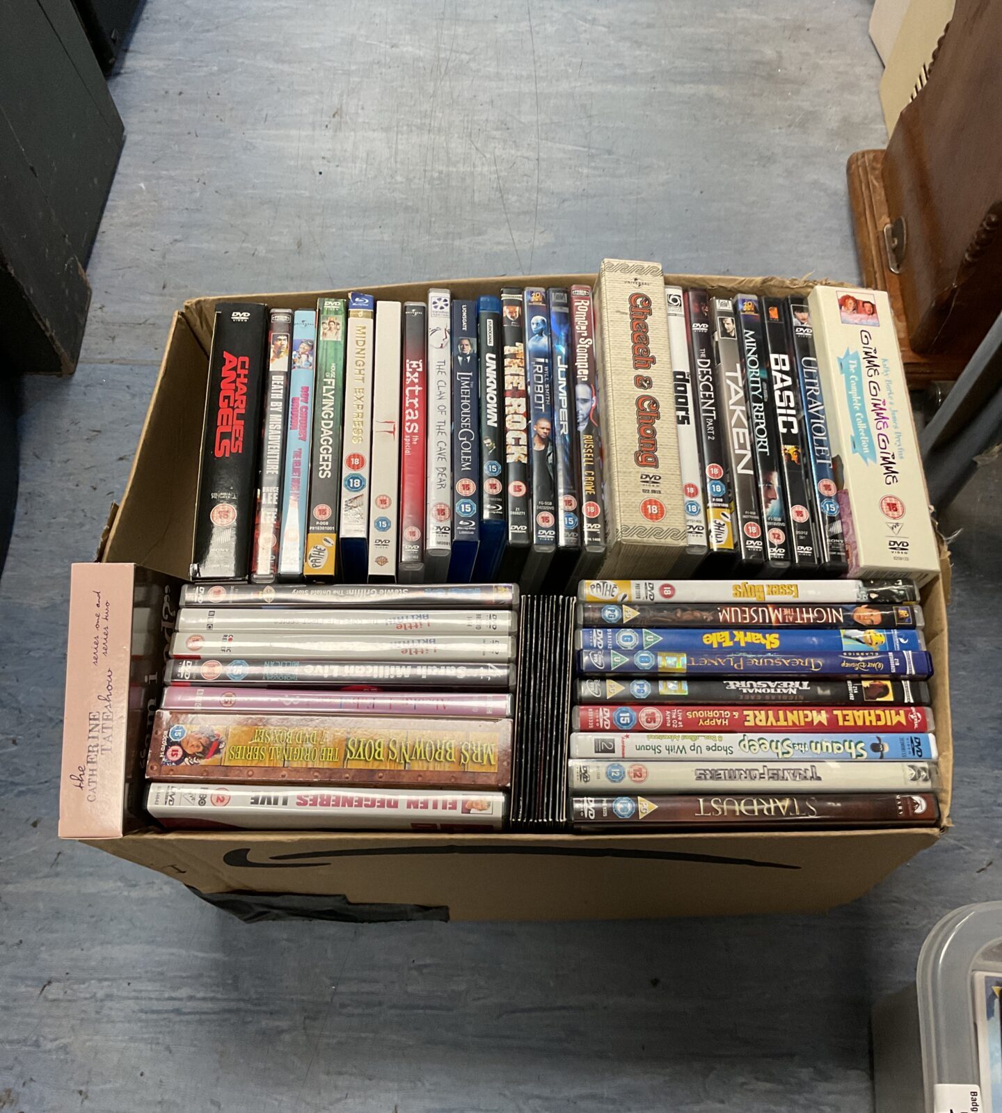 Large box of dvds including boxsets