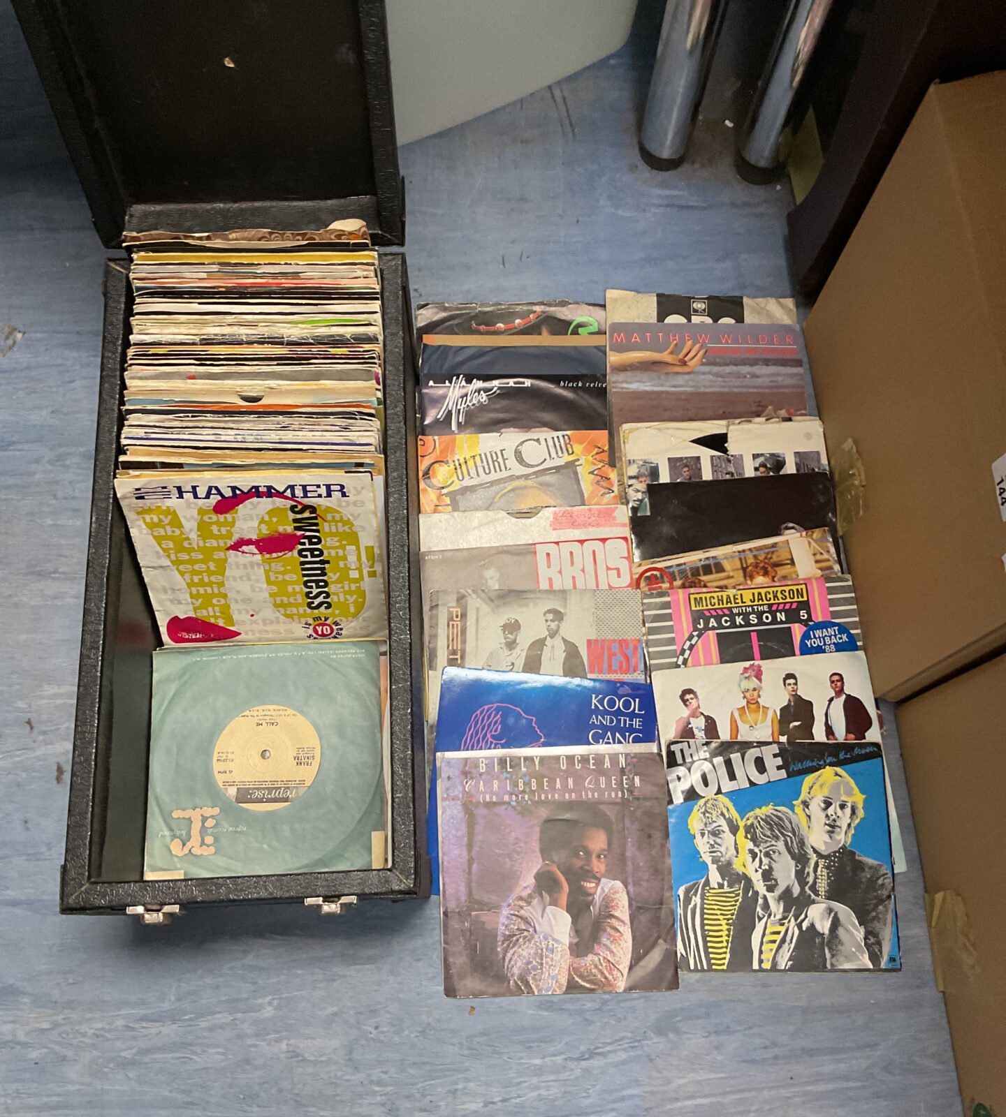 Collection of 7” single vinyl records including rap & hiphop