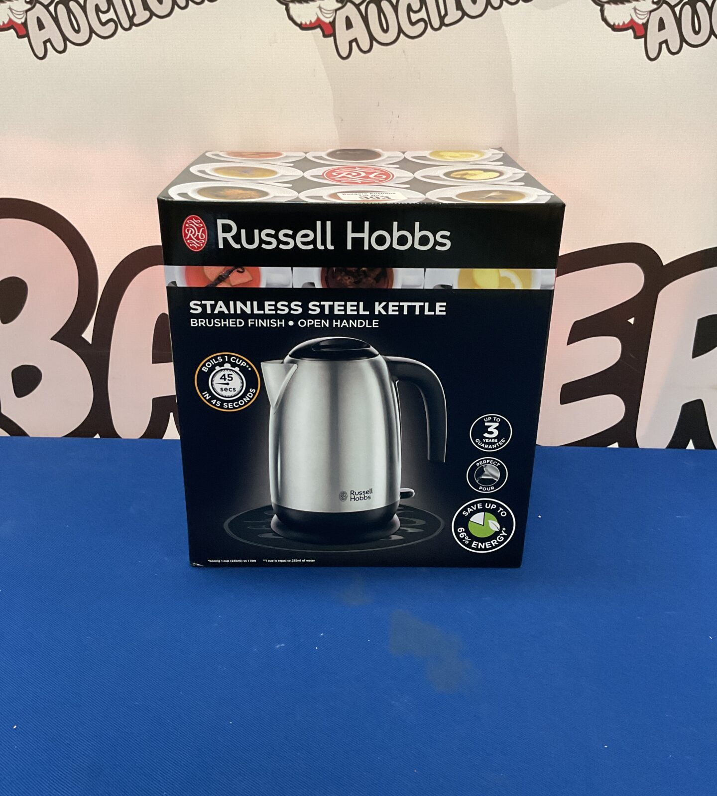New boxed Russell Hobbs Stainless Steel Kettle