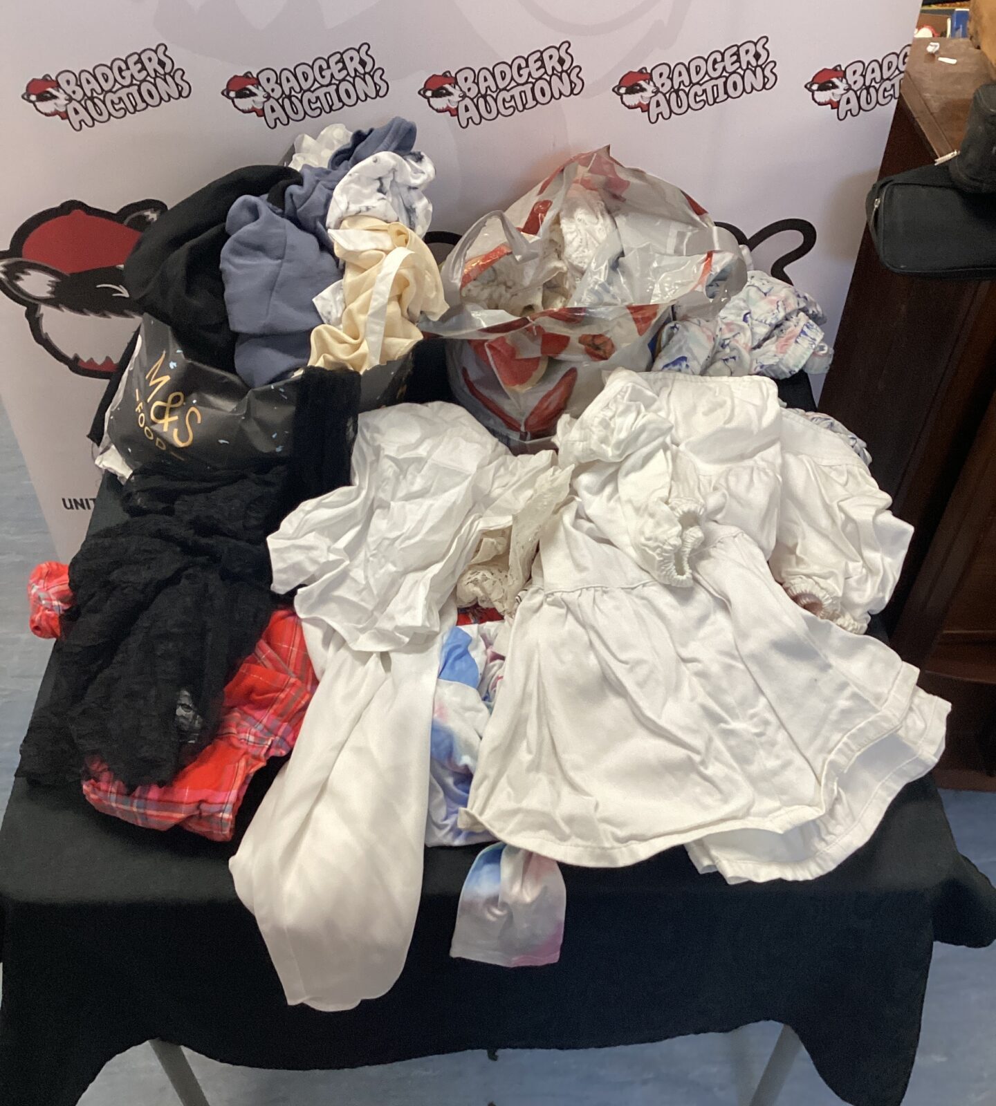 Two bags of ladies clothing inc blouses, tops & trousers