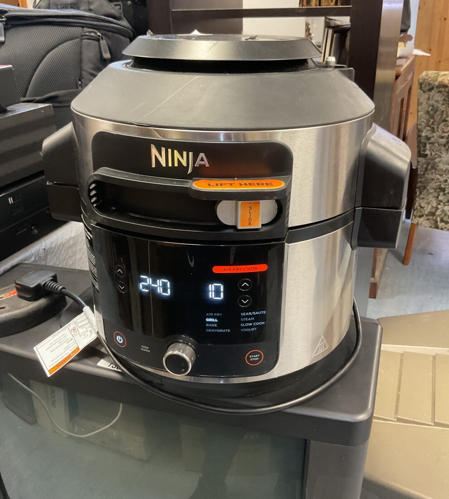 Ninja foodi max smartlid 7.5l multi cooker. Tested working - Image 2