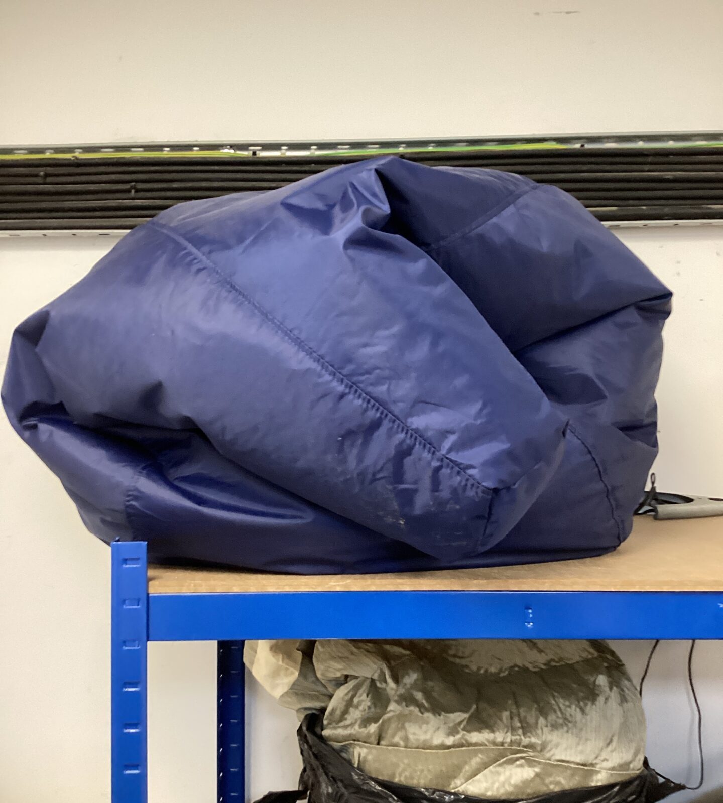 Blue bean bag