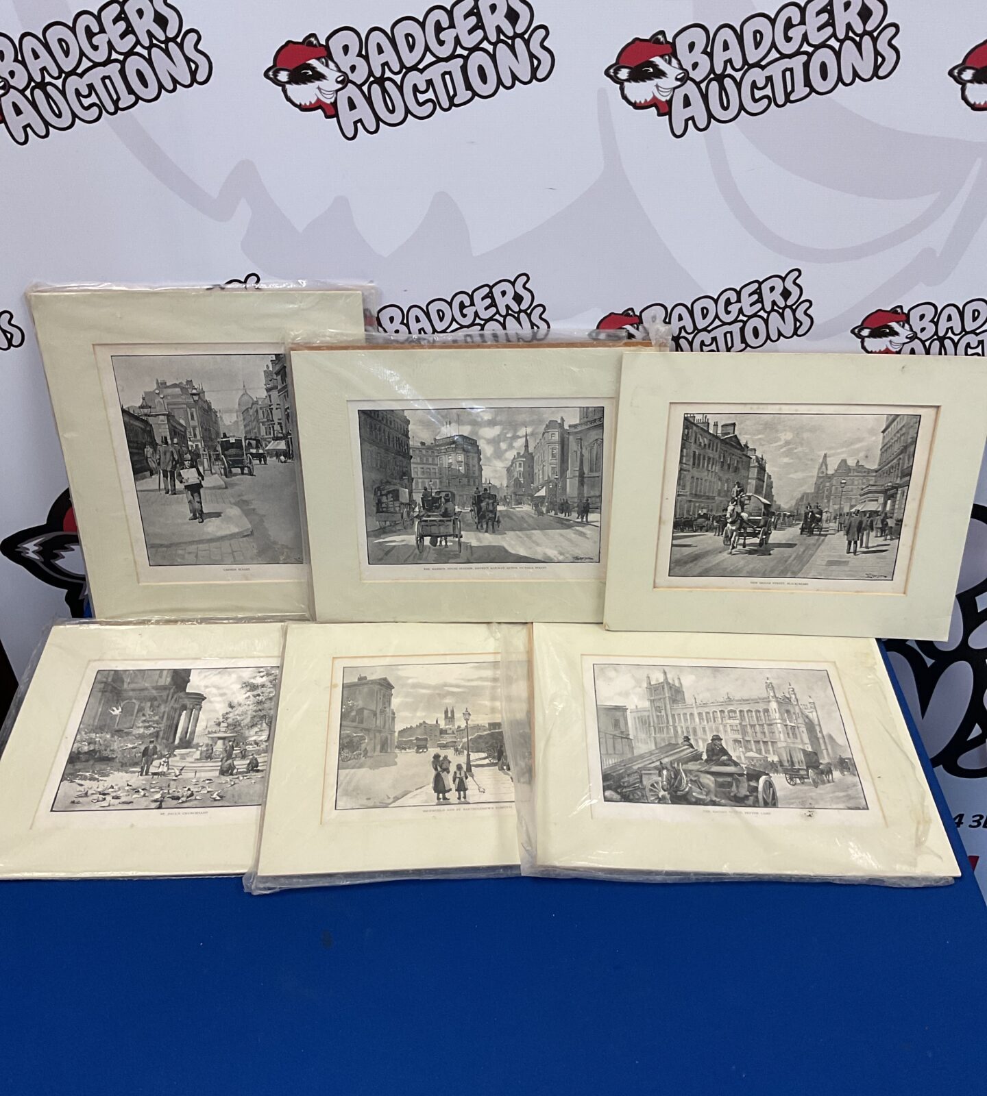 Set of william luker prints of old london
