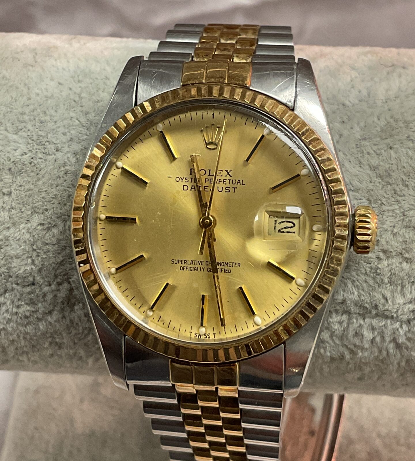 Genuine Rolex Oyster Perpetual Datejust automatic wristwatch