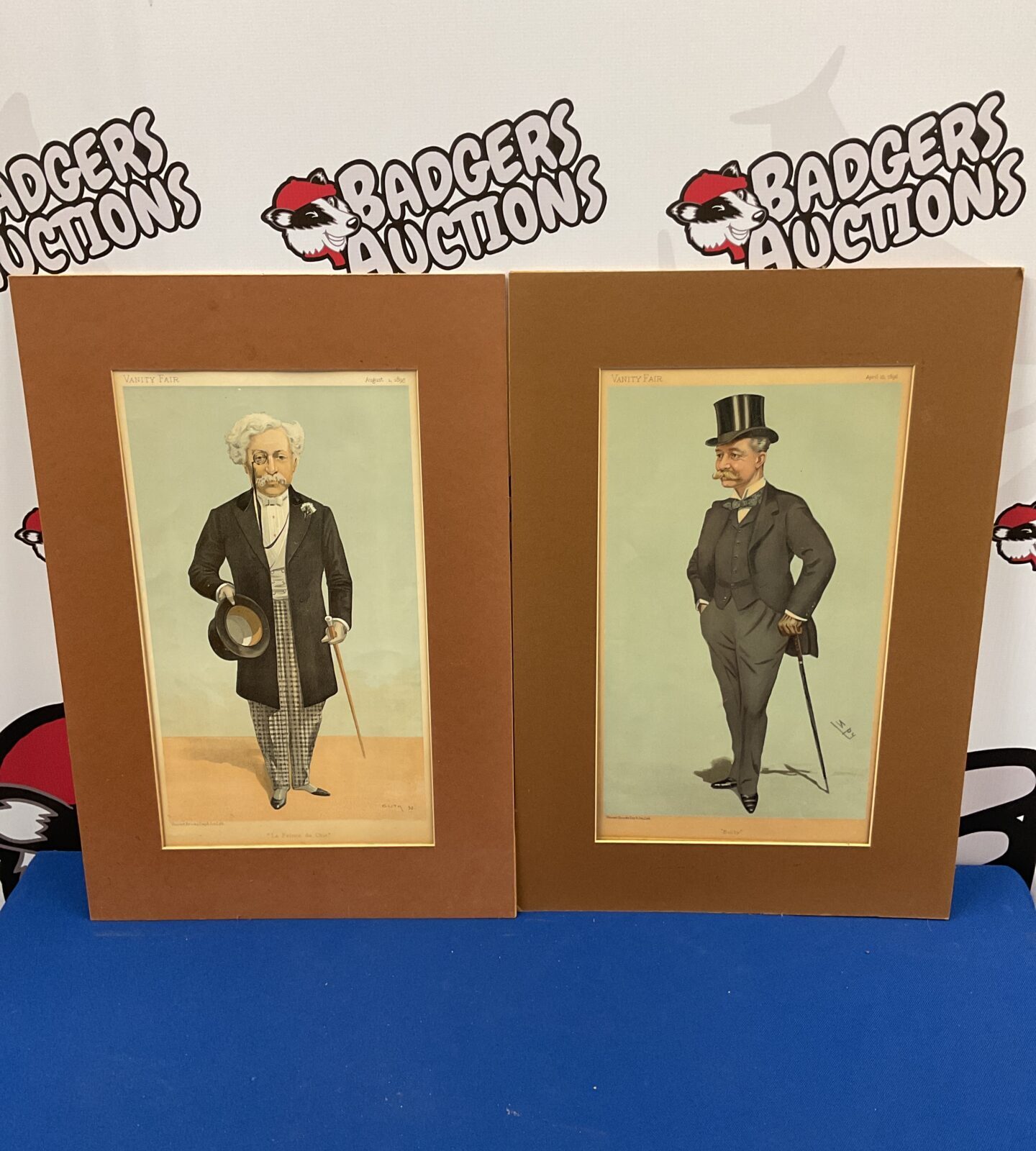 Two victorian vanity fair prints of gentlemen