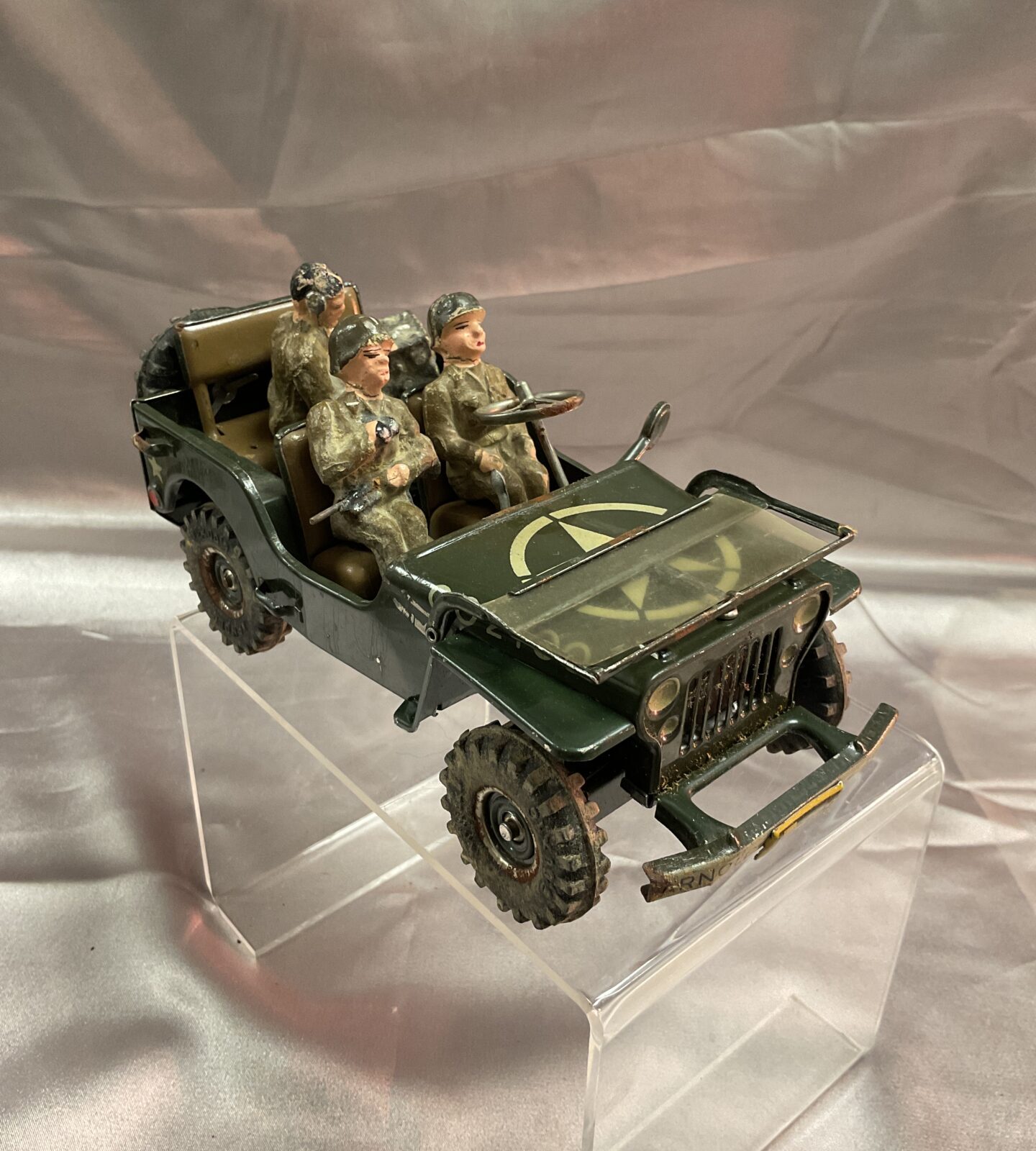 vintage arnold clockwork ww2 American Willis jeep with key working - Image 2