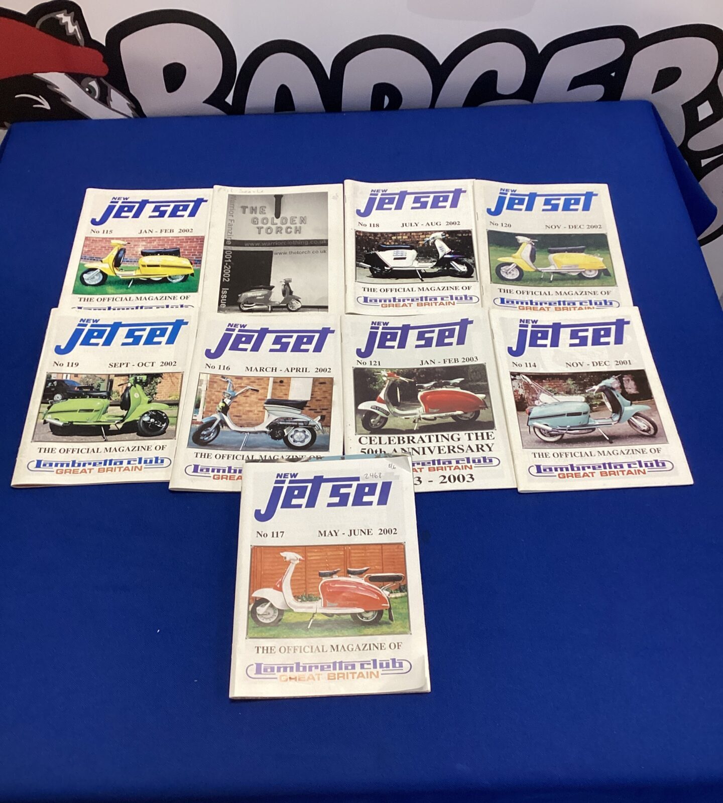 Collection of jetsei the official magazines of lambretta club