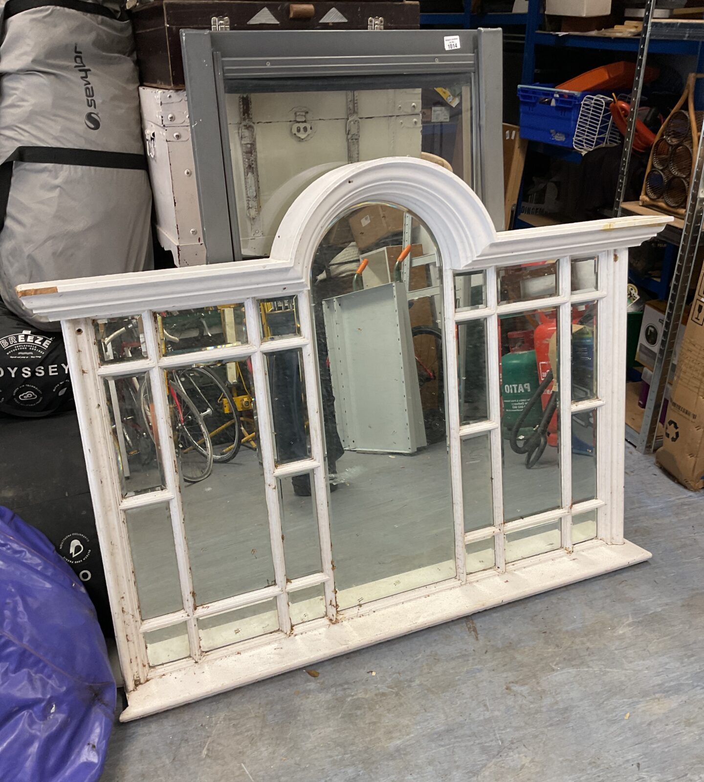Large over mantle mirror for restortion