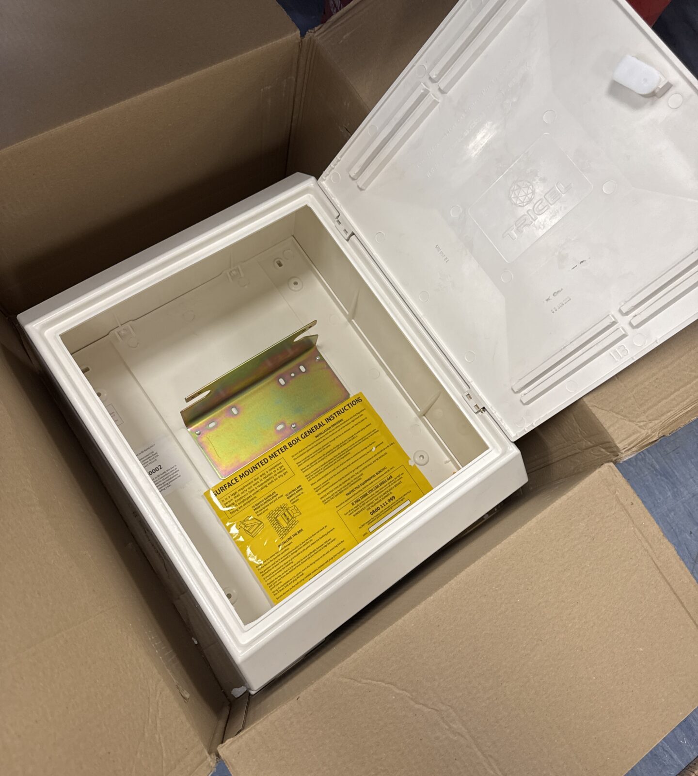 Surface mounted gas/electric meter box - new in box