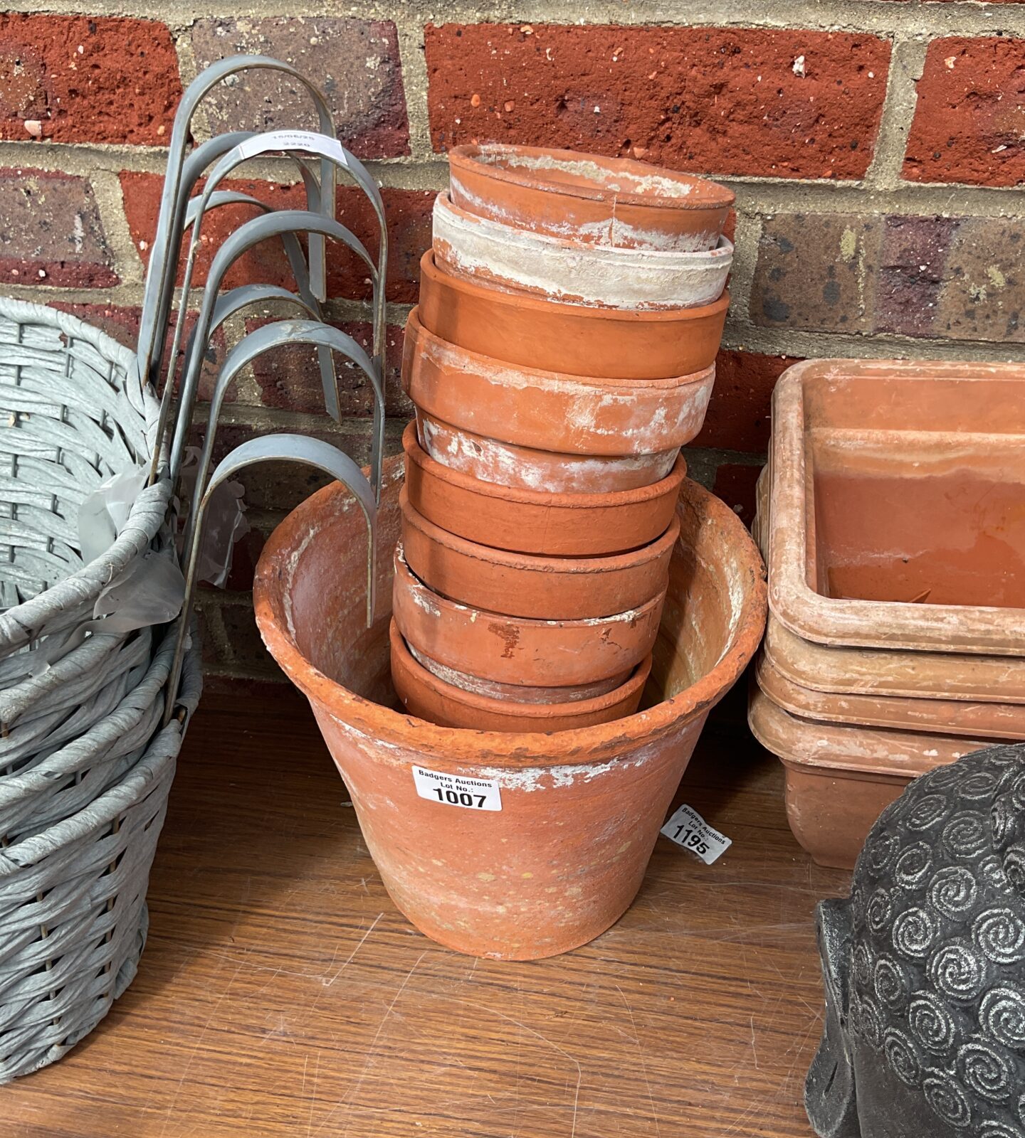 Selection of terracotta pots