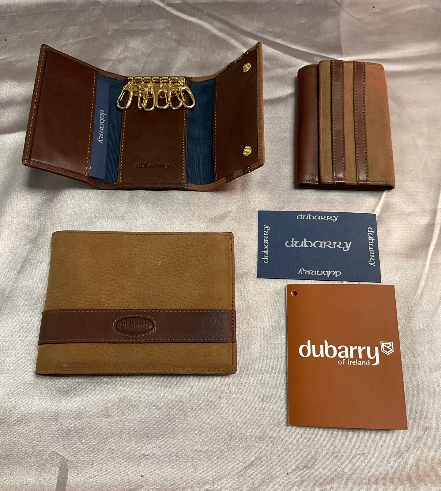 Dubarry of Ireland Suede Leather Wallet and two Keyring Wallets